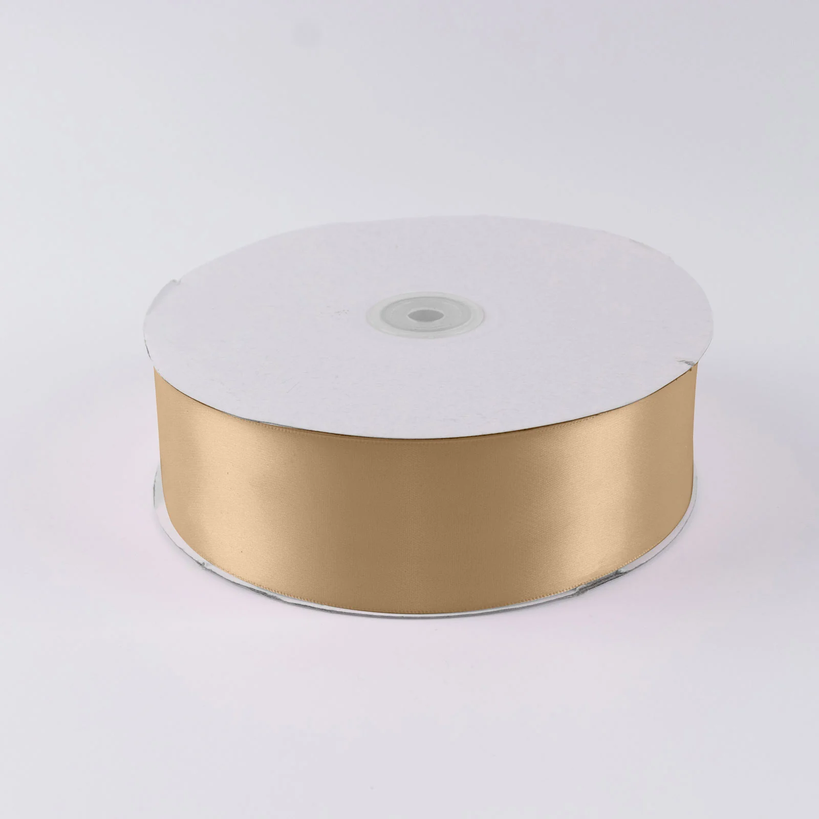Single Face Satin Ribbon Roll Champagne 2" x 100 Yards Decorative Craft Ribbon - Image 2