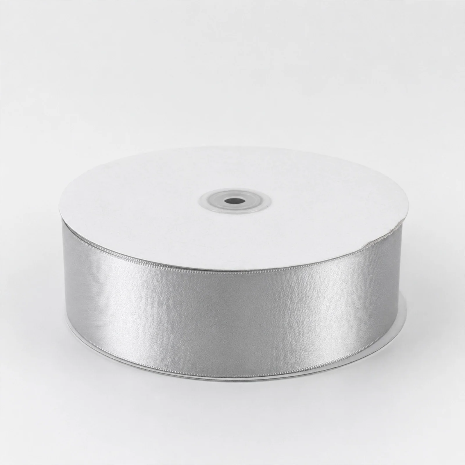 Single Face Satin Ribbon Roll Silver 2" x 100 Yards Decorative Craft Ribbon - Image 2