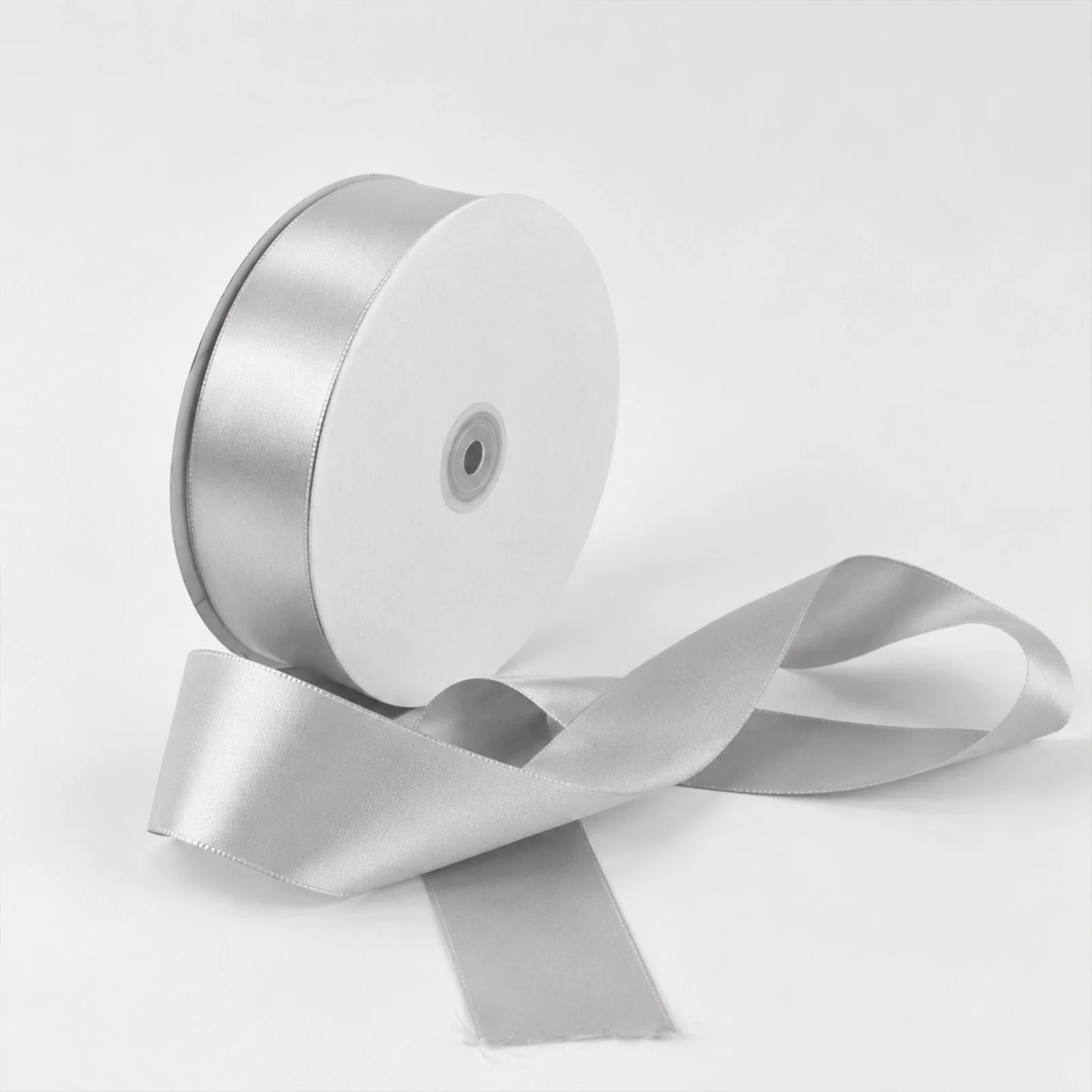 Single Face Satin Ribbon Roll Silver 2" x 100 Yards Decorative Craft Ribbon - Image 7
