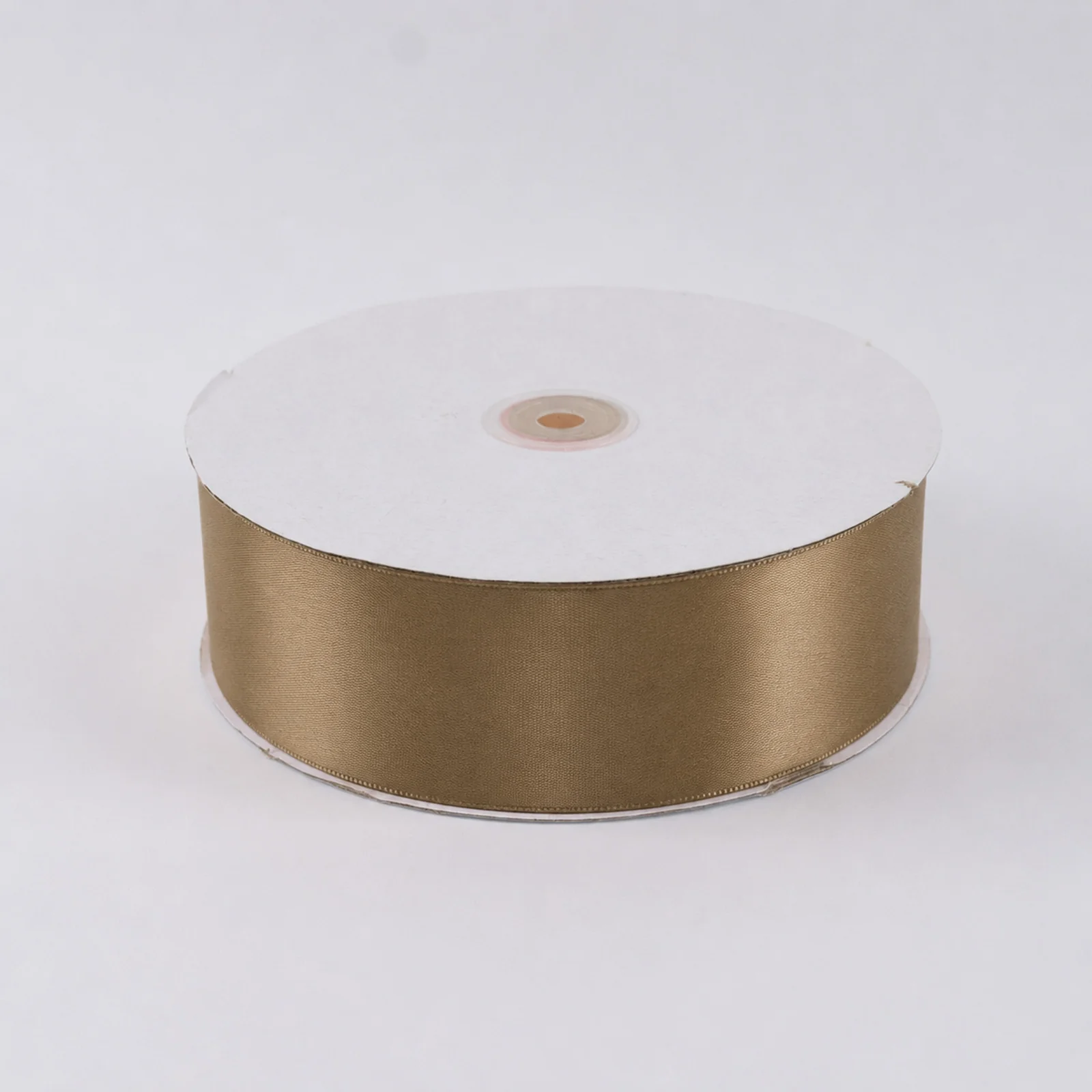 Single Face Satin Ribbon Roll Taupe 2" x 100 Yards Decorative Craft Ribbon - Image 2