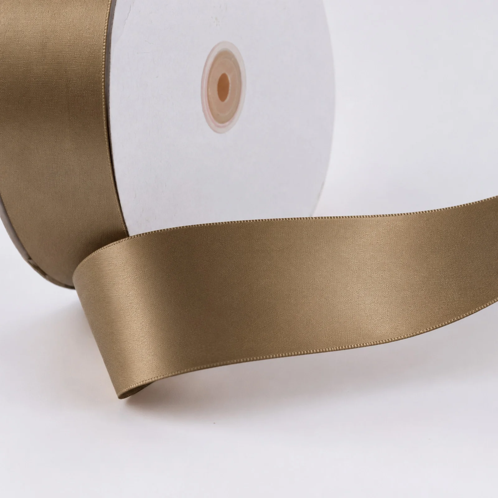 Single Face Satin Ribbon Roll Taupe 2" x 100 Yards Decorative Craft Ribbon - Image 8