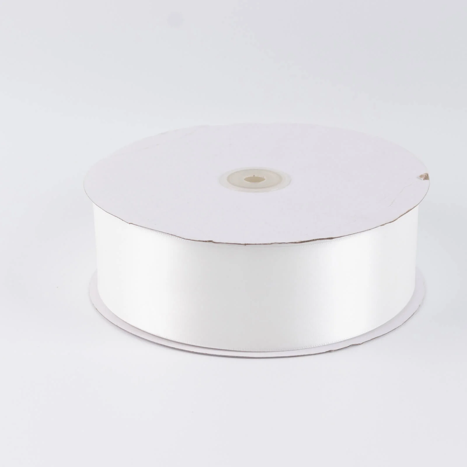 Single Face Satin Ribbon Roll White 2" x 100 Yards Decorative Craft Ribbon - Image 2