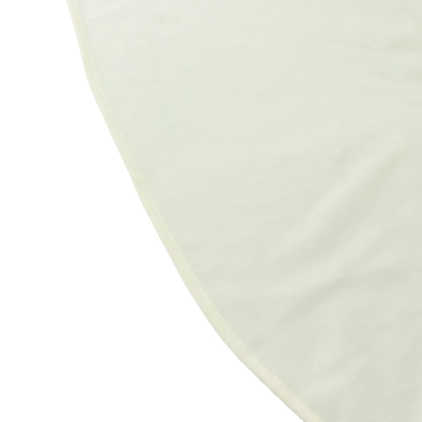 Scuba Rectangular 90"x132" Tablecloth Ivory with Rounded Corners – Seamless, Wrinkle Free & Stain Resistant Table Cover - Image 7