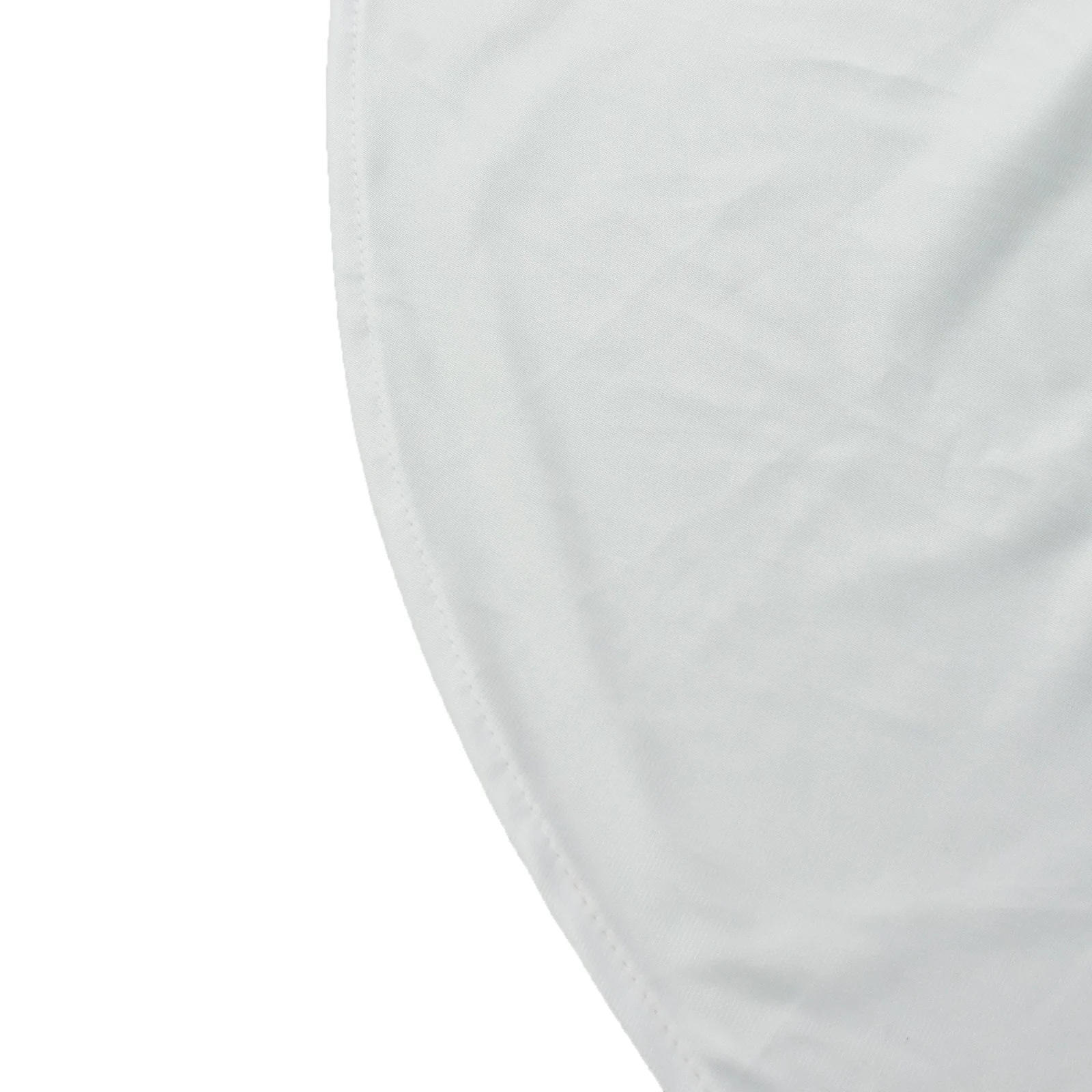 Scuba Rectangular 90"x132" Tablecloth White with Rounded Corners – Seamless, Wrinkle Free & Stain Resistant Table Cover - Image 8