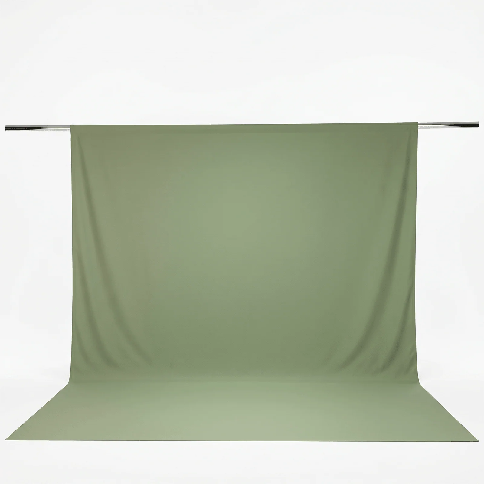 Scuba Polyester Event Backdrop Curtain Dusty Sage Green 10ftx12ft Durable Flame Resistant Wrinkle-Free Photography Drape Panel With Rod Pocket - Image 2