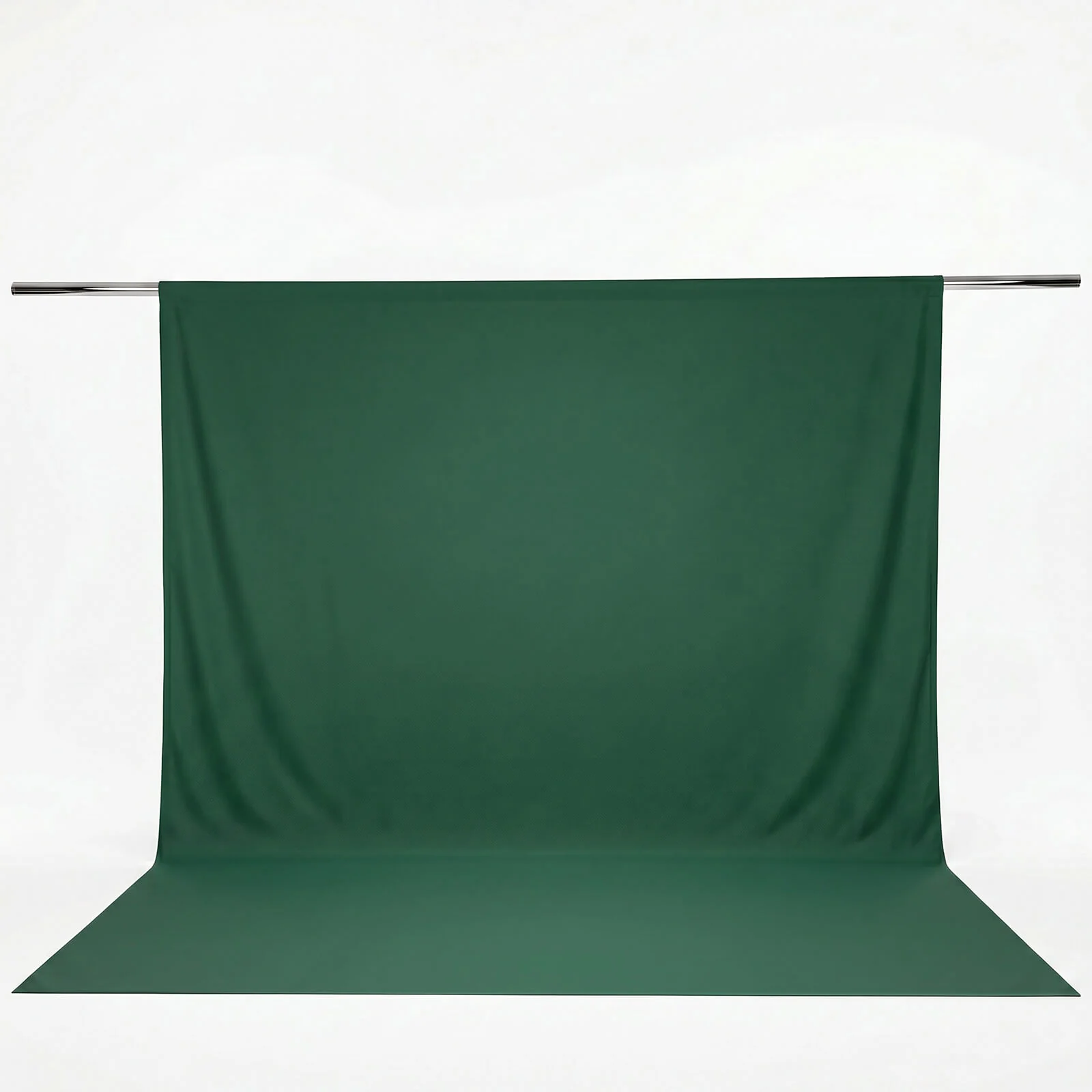Scuba Polyester Event Backdrop Curtain Hunter Emerald Green 10ftx12ft Durable Flame Resistant Wrinkle-Free Photography Drape Panel With Rod Pocket - Image 2