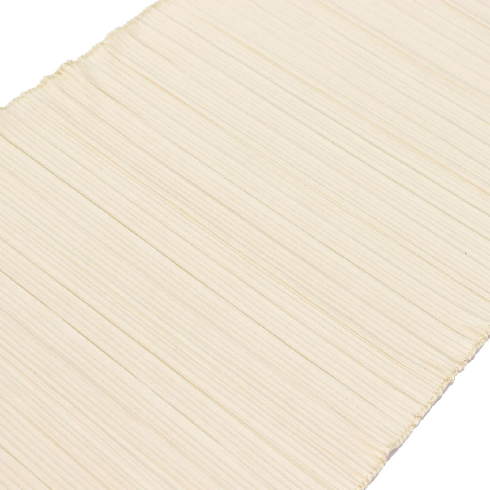 Accordion Pleated Scuba Table Runner 12" x 108" Beige – Wrinkle Free & Stain Resistant Textured Table Accent - Image 8