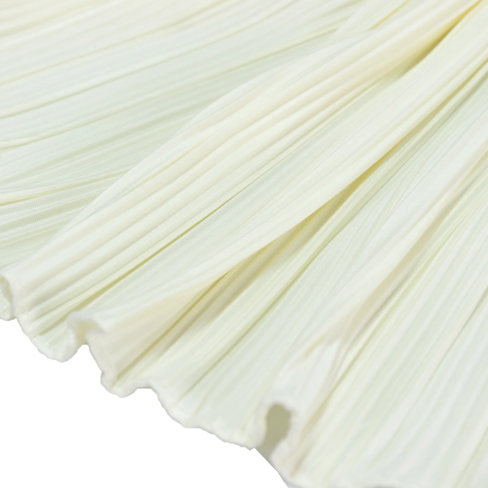 Accordion Pleated Scuba Table Runner 12" x 108" Ivory – Wrinkle Free & Stain Resistant Textured Table Accent - Image 6