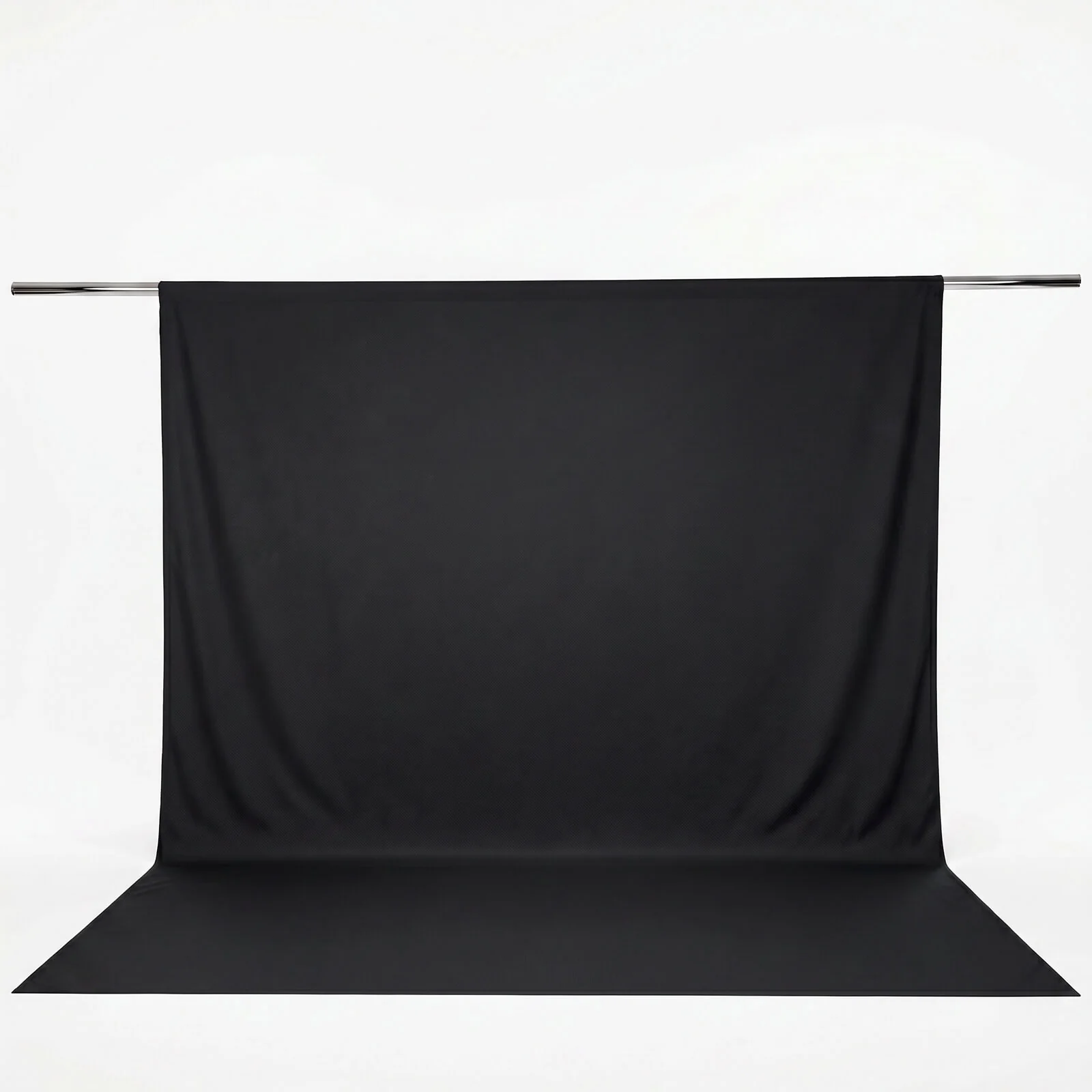Scuba Polyester Event Backdrop Curtain Black 10ftx12ft Durable Flame Resistant Wrinkle-Free Photography Drape Panel With Rod Pocket - Image 2