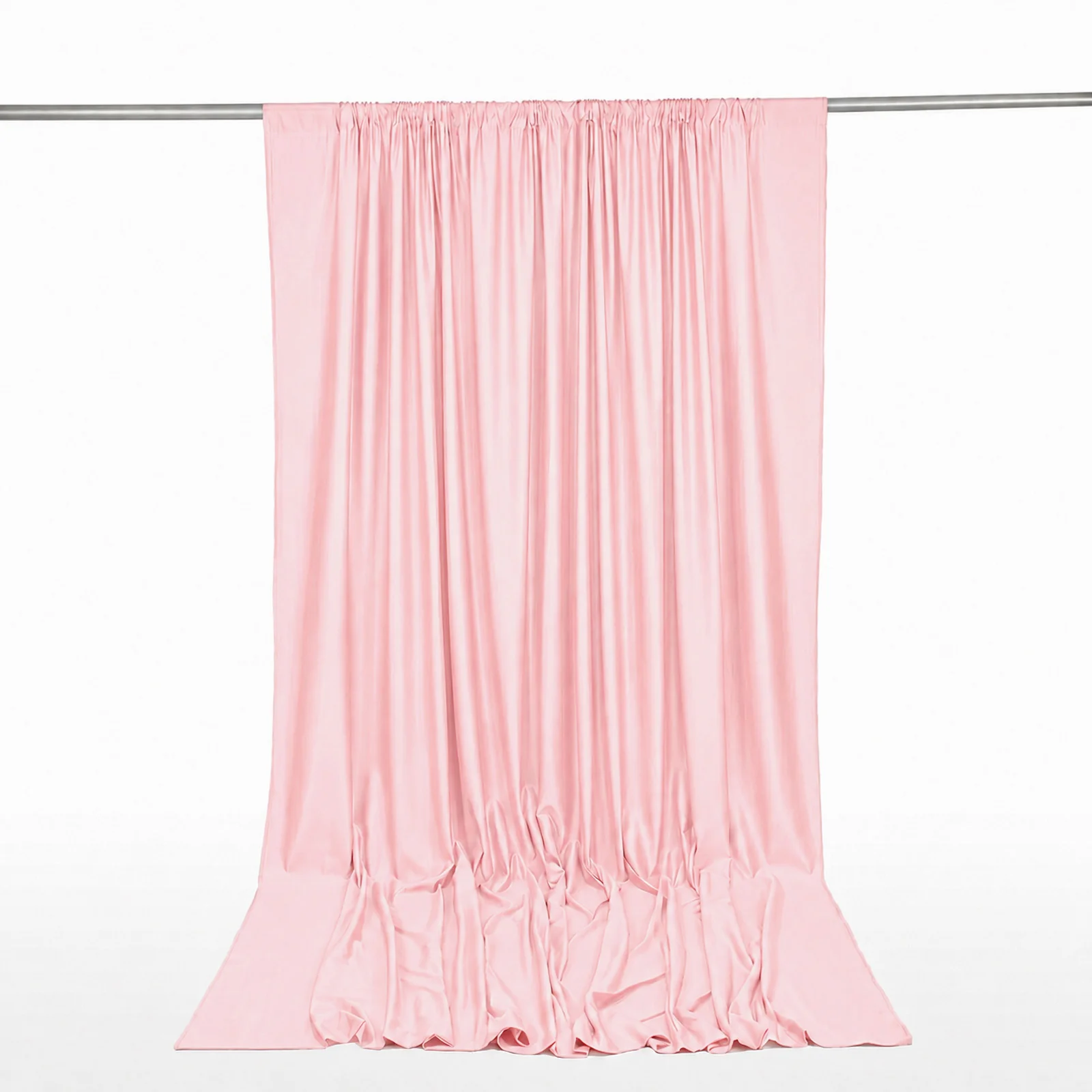 Scuba Polyester Event Backdrop Curtain Blush 10ftx12ft Durable Flame Resistant Wrinkle-Free Photography Drape Panel With Rod Pocket - Image 7