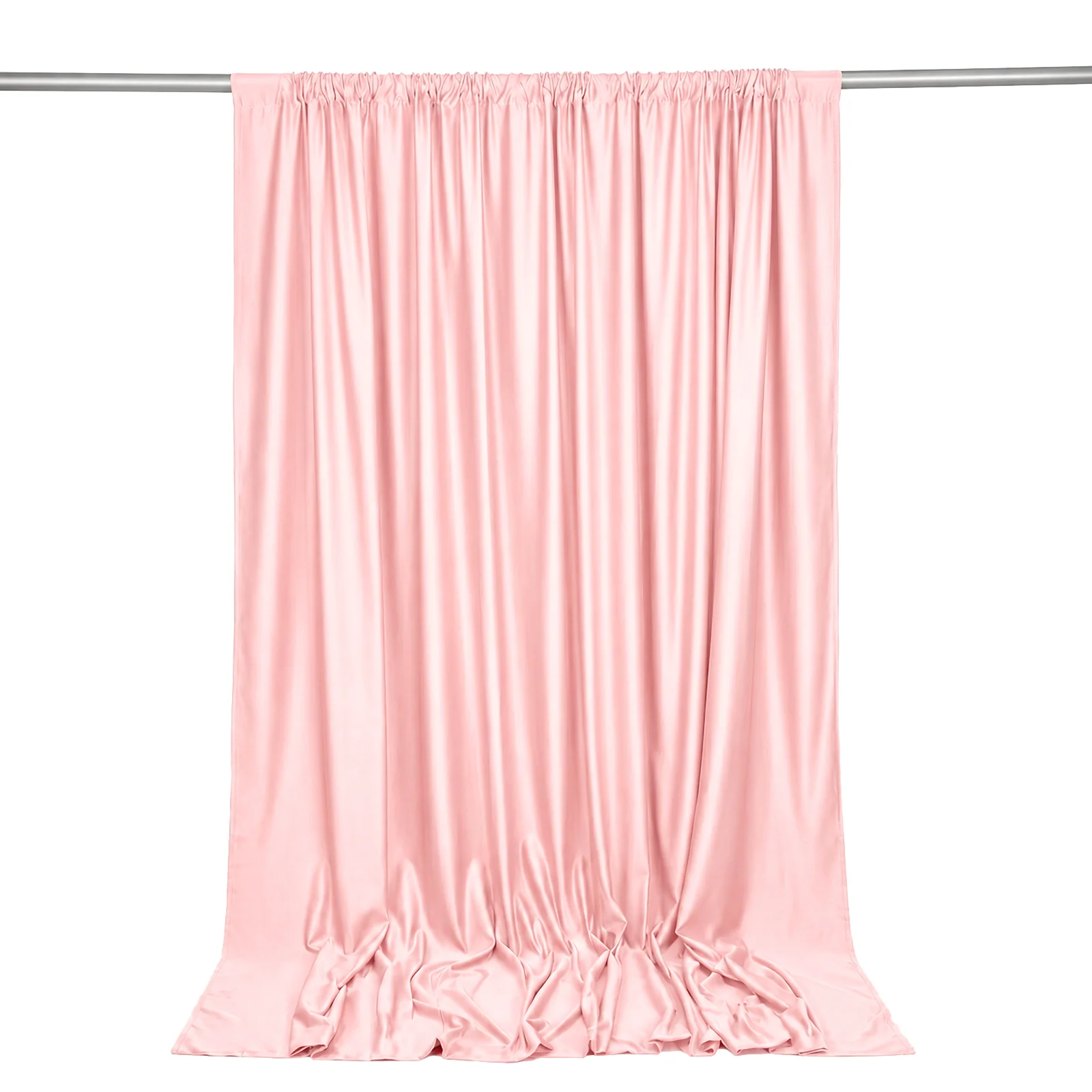 Scuba Polyester Event Backdrop Curtain Blush 10ftx10ft Durable Flame Resistant Wrinkle-Free Photography Drape Panel With Rod Pocket - Image 6