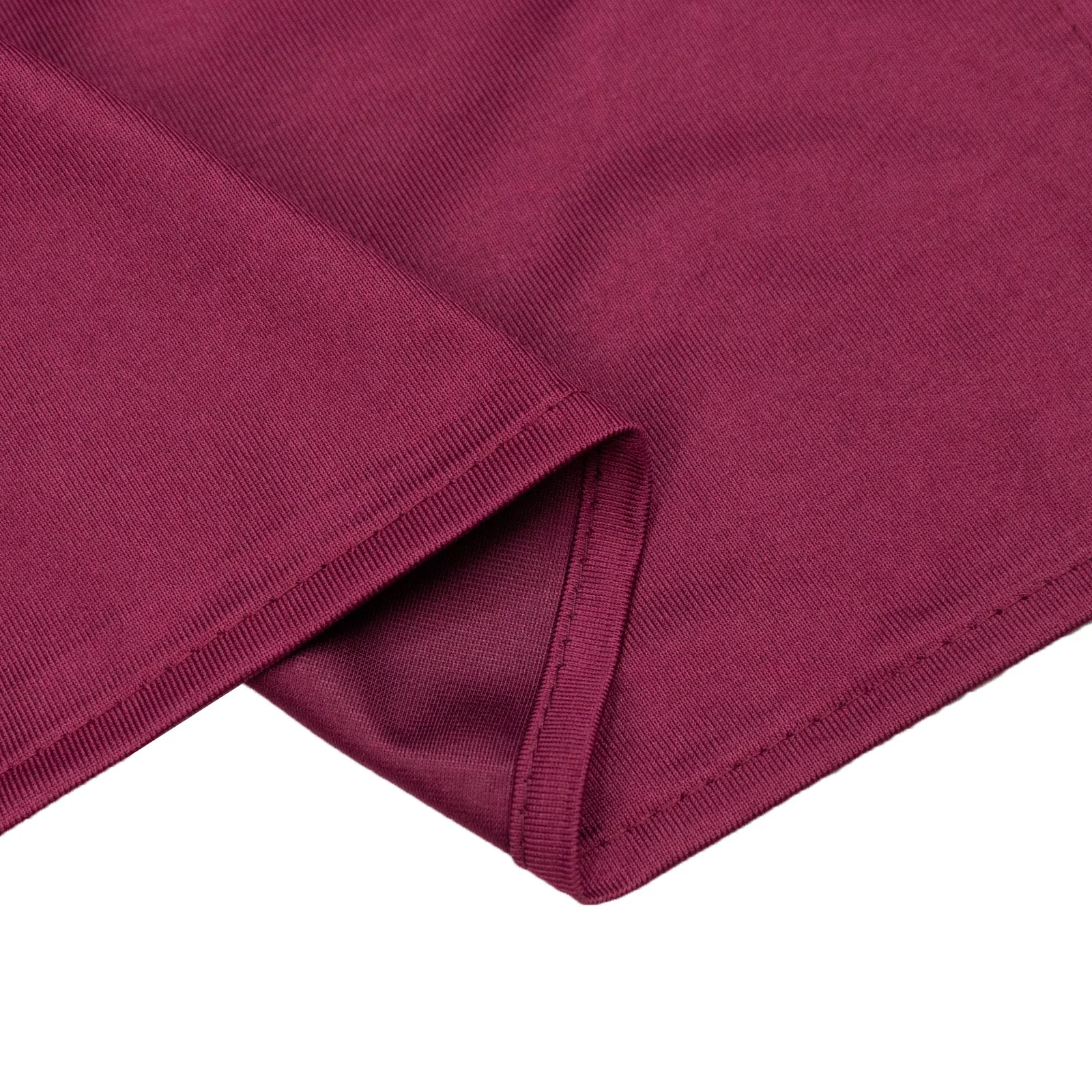 Scuba Polyester Event Backdrop Curtain Burgundy 10ftx10ft Durable Flame Resistant Wrinkle-Free Photography Drape Panel With Rod Pocket - Image 7