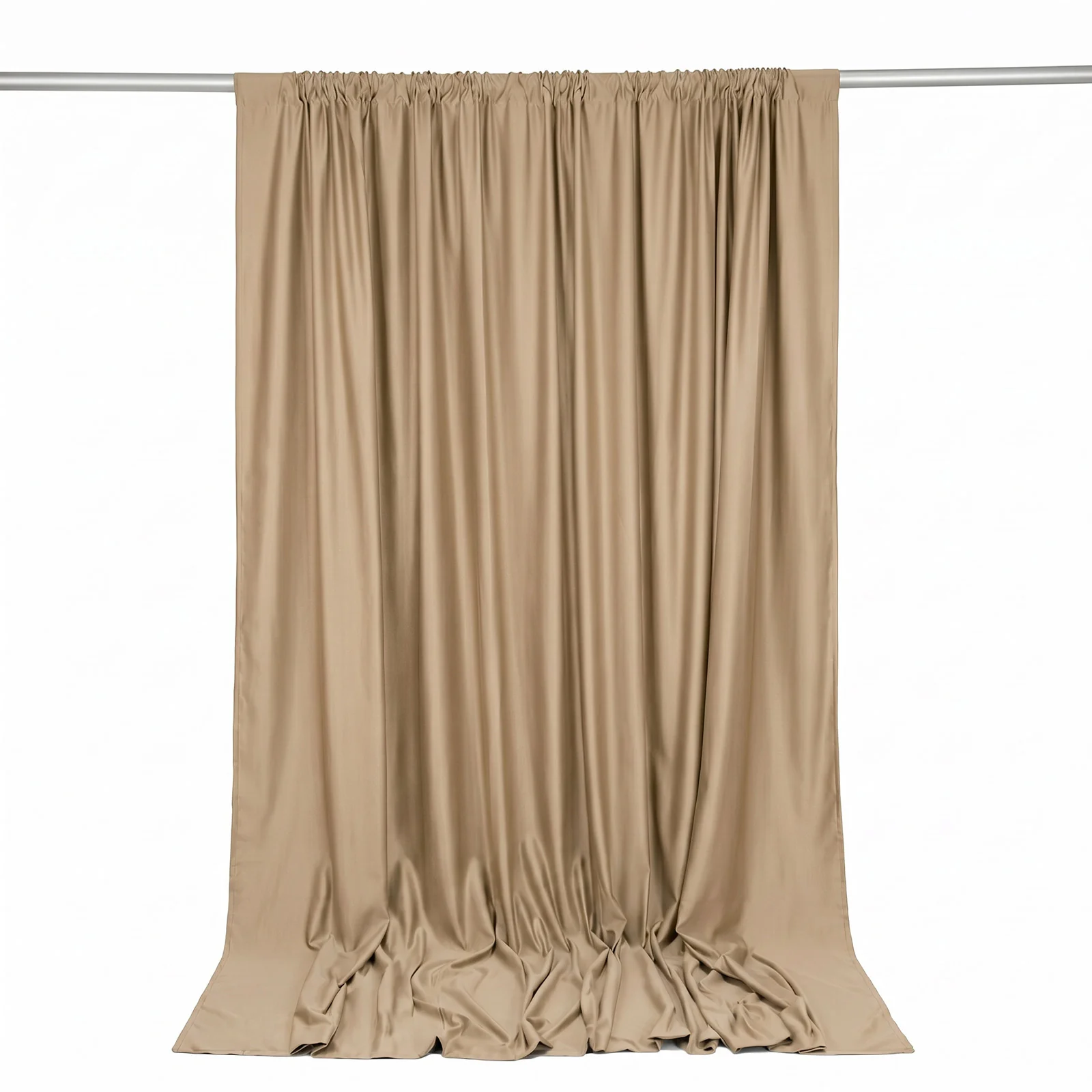 Scuba Polyester Event Backdrop Curtain Nude 10ftx10ft Durable Flame Resistant Wrinkle-Free Photography Drape Panel With Rod Pocket - Image 6