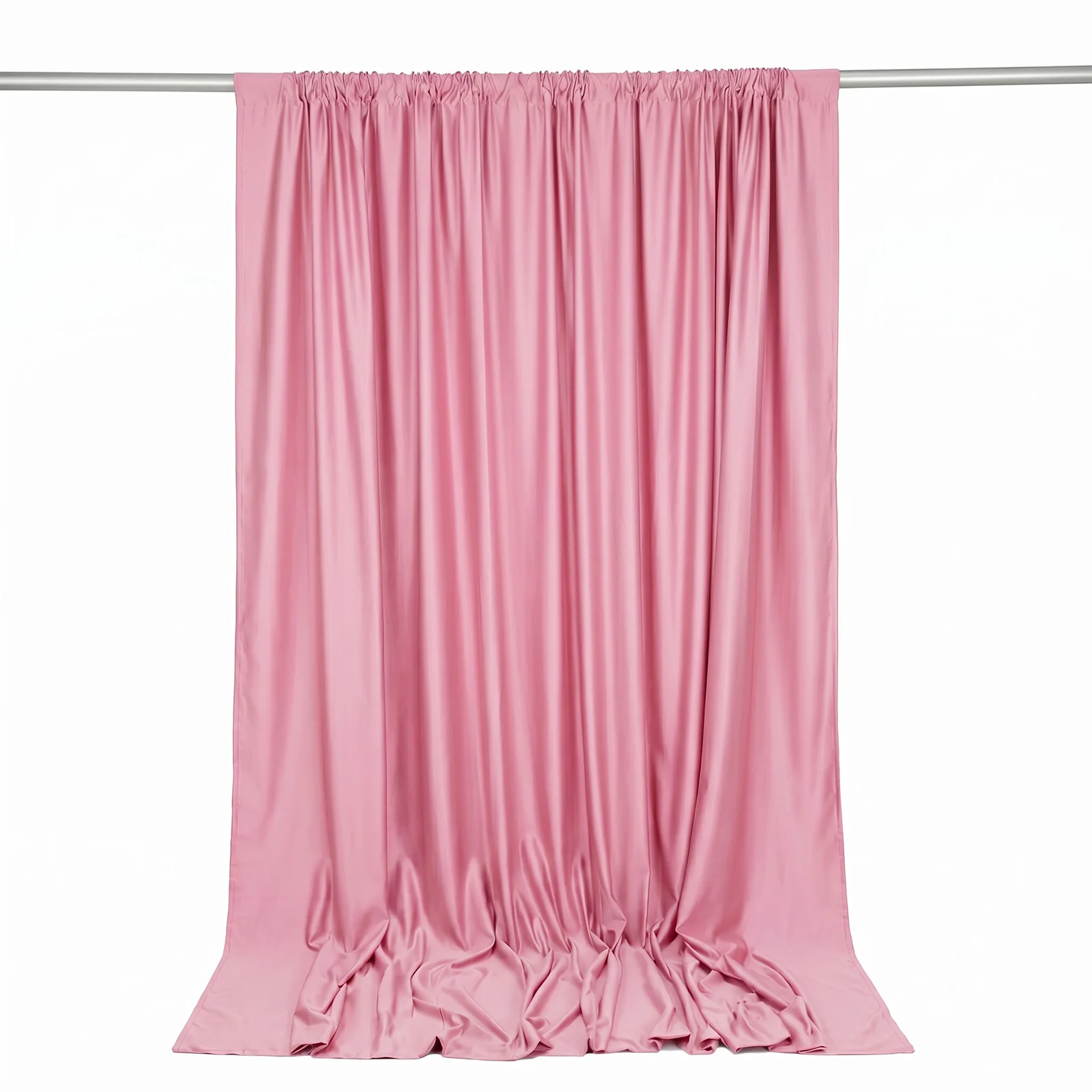 Scuba Polyester Event Backdrop Curtain Pink 10ftx10ft Durable Flame Resistant Wrinkle-Free Photography Drape Panel With Rod Pocket - Image 6
