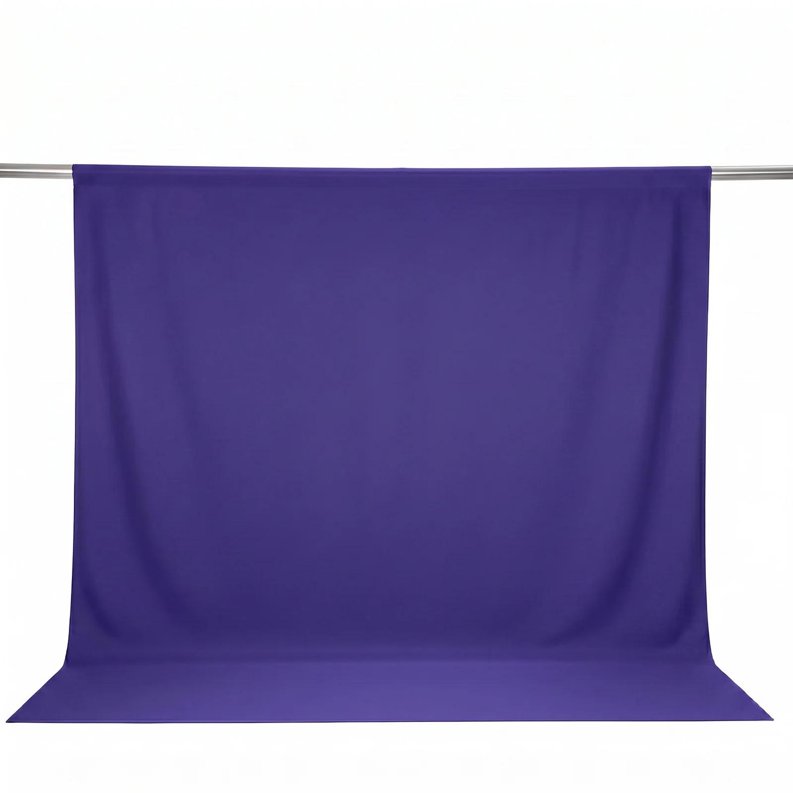 Scuba Polyester Event Backdrop Curtain Purple 10ftx10ft Durable Flame Resistant Wrinkle-Free Photography Drape Panel With Rod Pocket - Image 2
