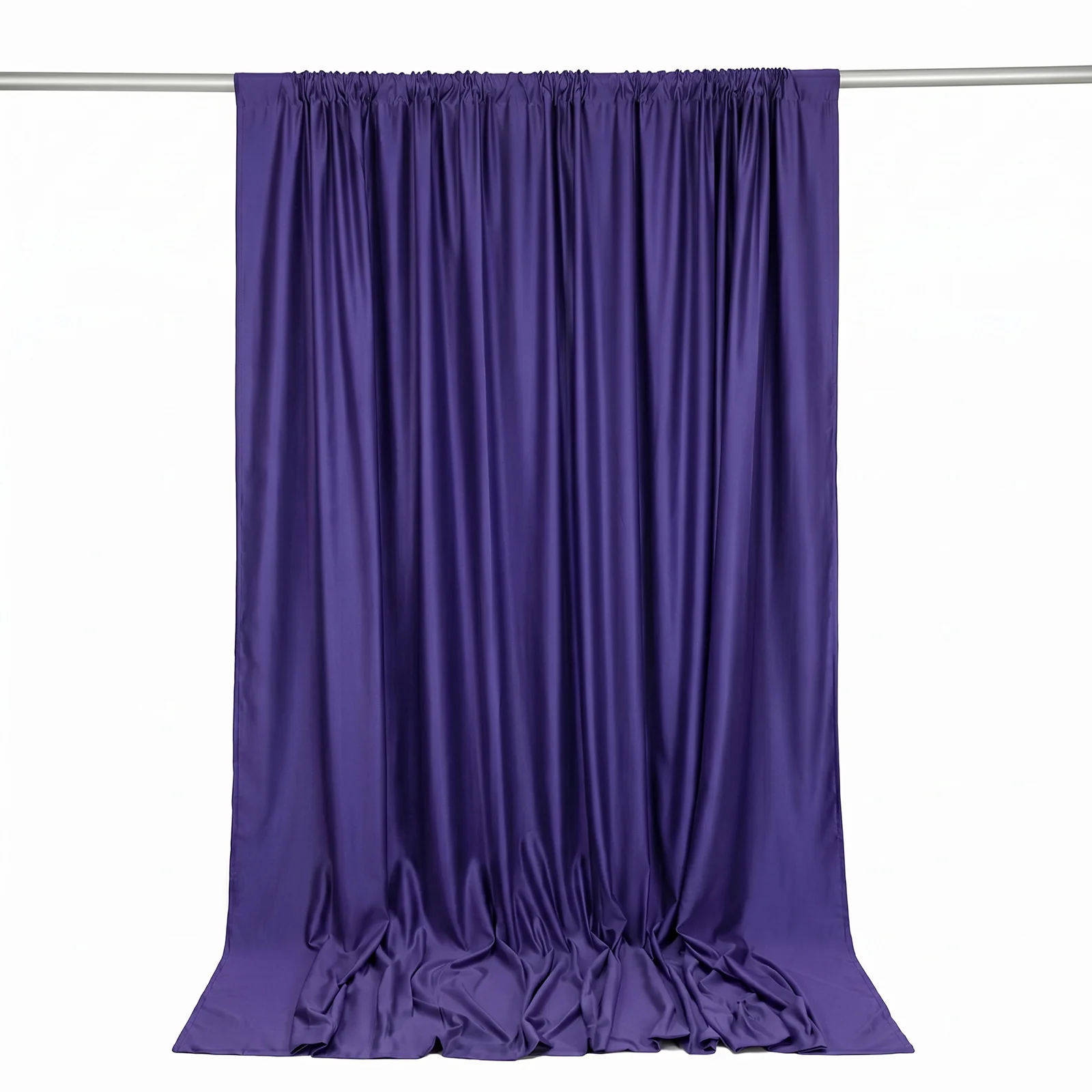 Scuba Polyester Event Backdrop Curtain Purple 10ftx10ft Durable Flame Resistant Wrinkle-Free Photography Drape Panel With Rod Pocket - Image 6