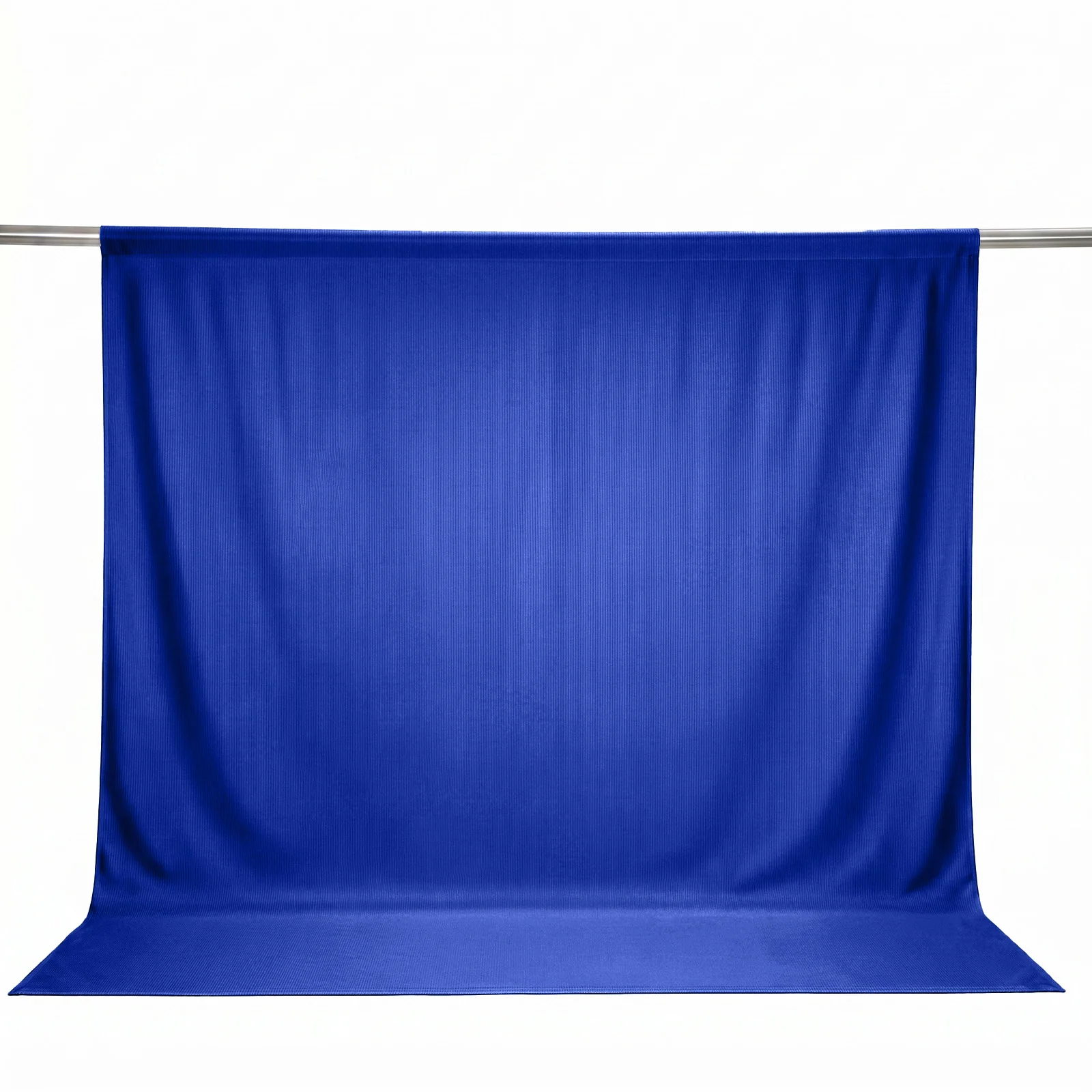 Scuba Polyester Event Backdrop Curtain Royal Blue 10ftx10ft Durable Flame Resistant Wrinkle-Free Photography Drape Panel With Rod Pocket - Image 2
