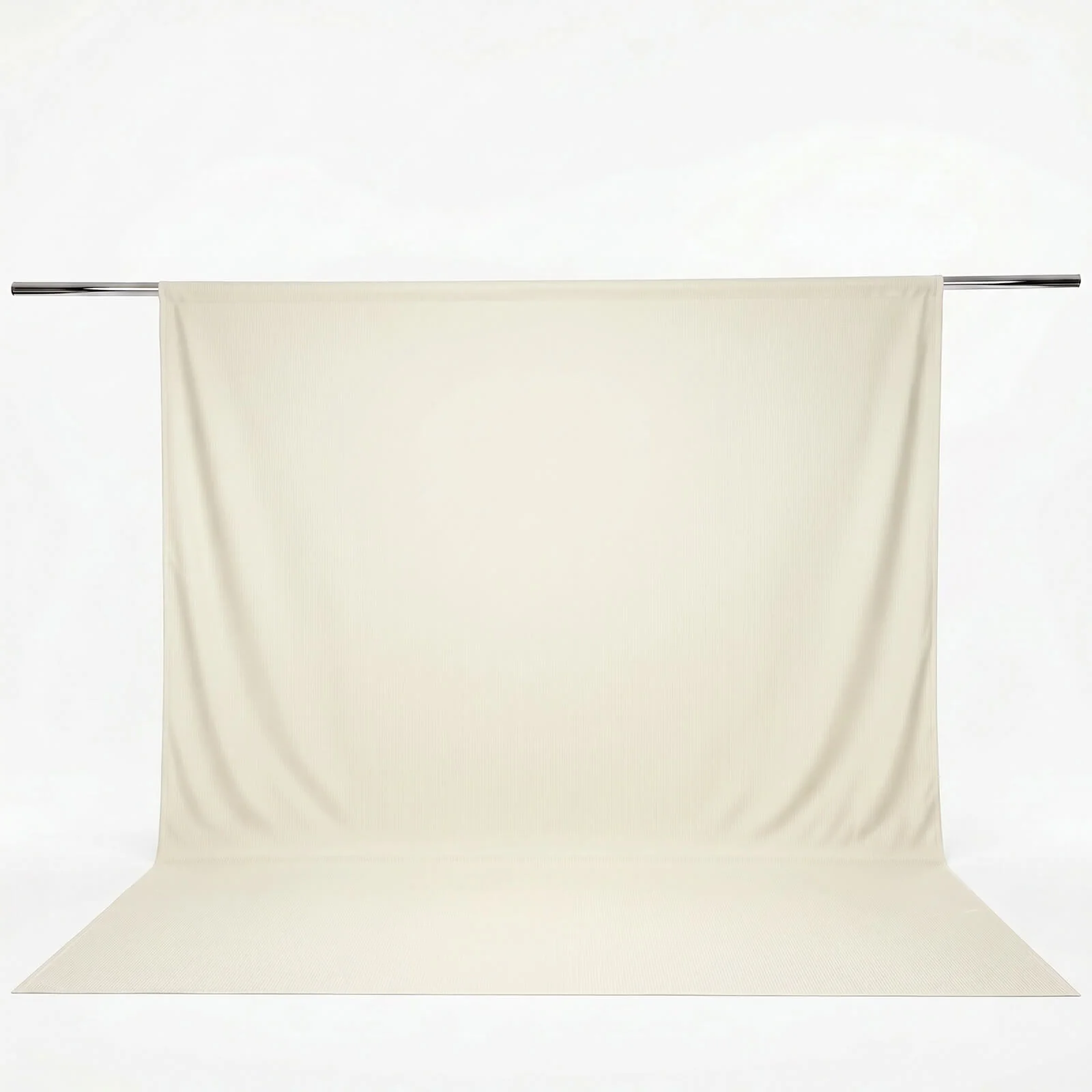 Scuba Polyester Event Backdrop Curtain Ivory 10ftx12ft Durable Flame Resistant Wrinkle-Free Photography Drape Panel With Rod Pocket - Image 2