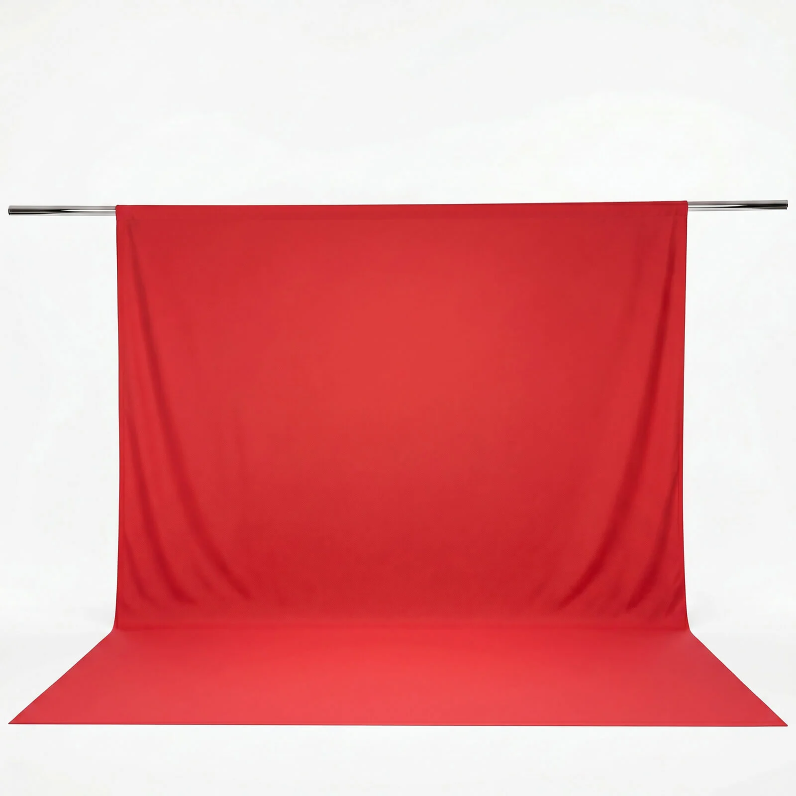 Scuba Polyester Event Backdrop Curtain Red 10ftx12ft Durable Flame Resistant Wrinkle-Free Photography Drape Panel With Rod Pocket - Image 2