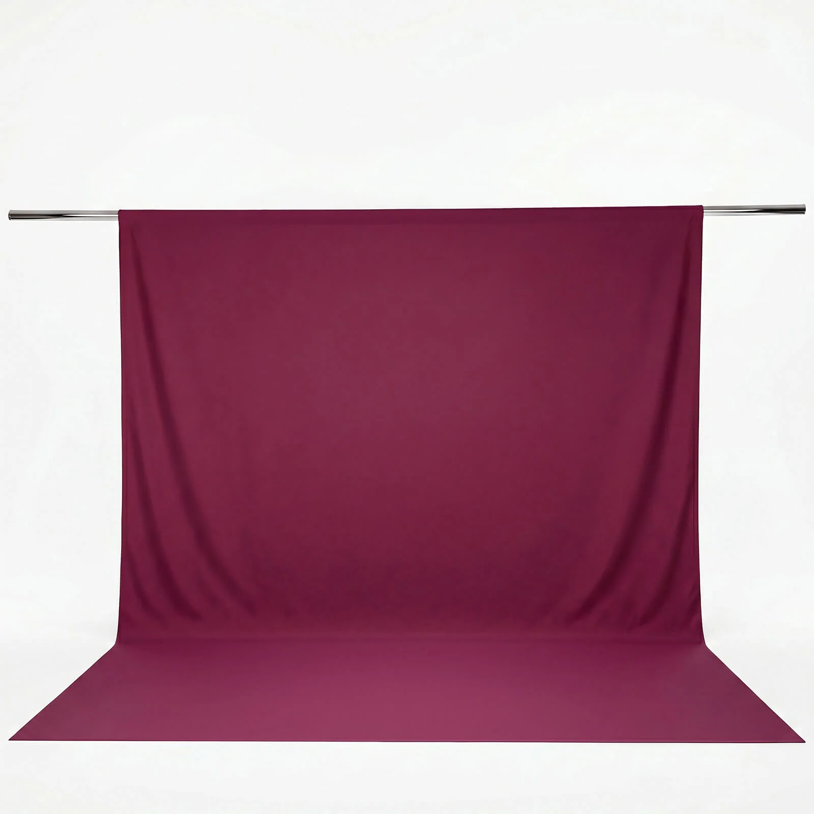Scuba Polyester Event Backdrop Curtain Burgundy 10ftx12ft Durable Flame Resistant Wrinkle-Free Photography Drape Panel With Rod Pocket - Image 2