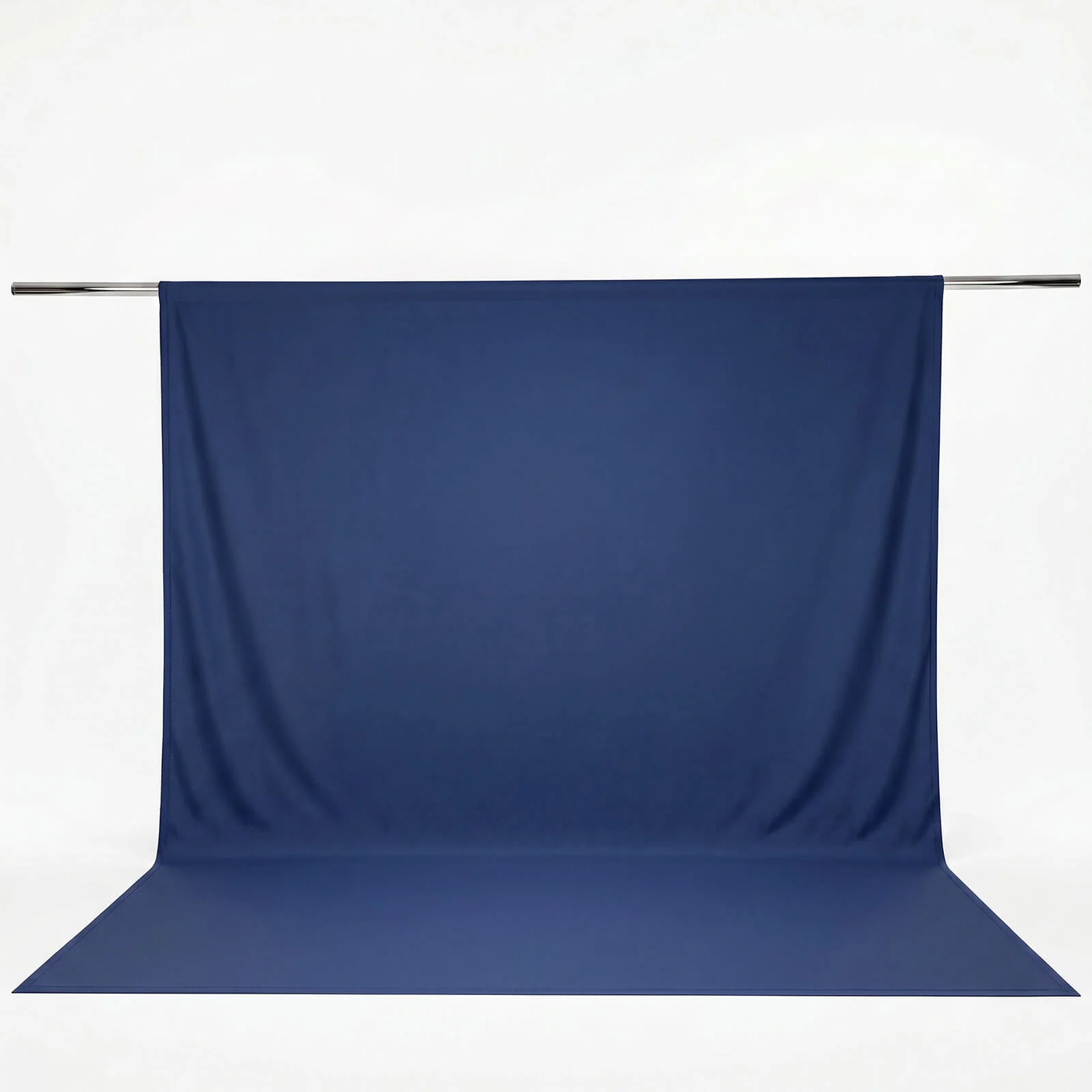 Scuba Polyester Event Backdrop Curtain Navy Blue 10ftx12ft Durable Flame Resistant Wrinkle-Free Photography Drape Panel With Rod Pocket - Image 2