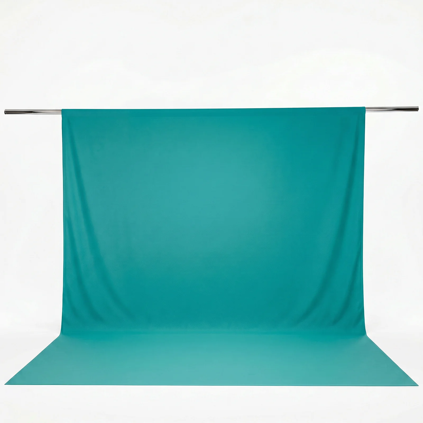 Scuba Polyester Event Backdrop Curtain Turquoise 10ftx12ft Durable Flame Resistant Wrinkle-Free Photography Drape Panel With Rod Pocket - Image 2