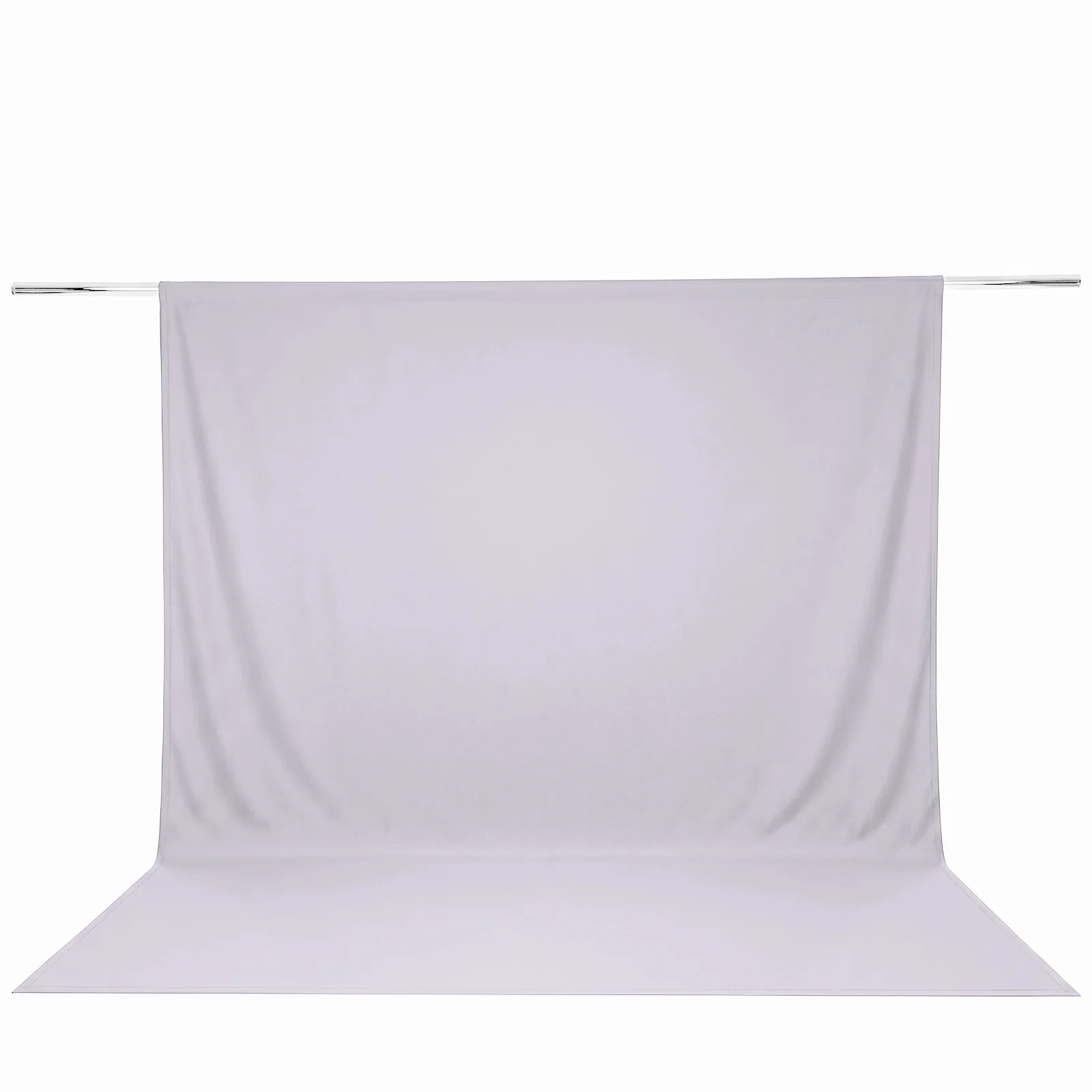 Scuba Polyester Event Backdrop Curtain Silver 10ftx12ft Durable Flame Resistant Wrinkle-Free Photography Drape Panel With Rod Pocket - Image 2