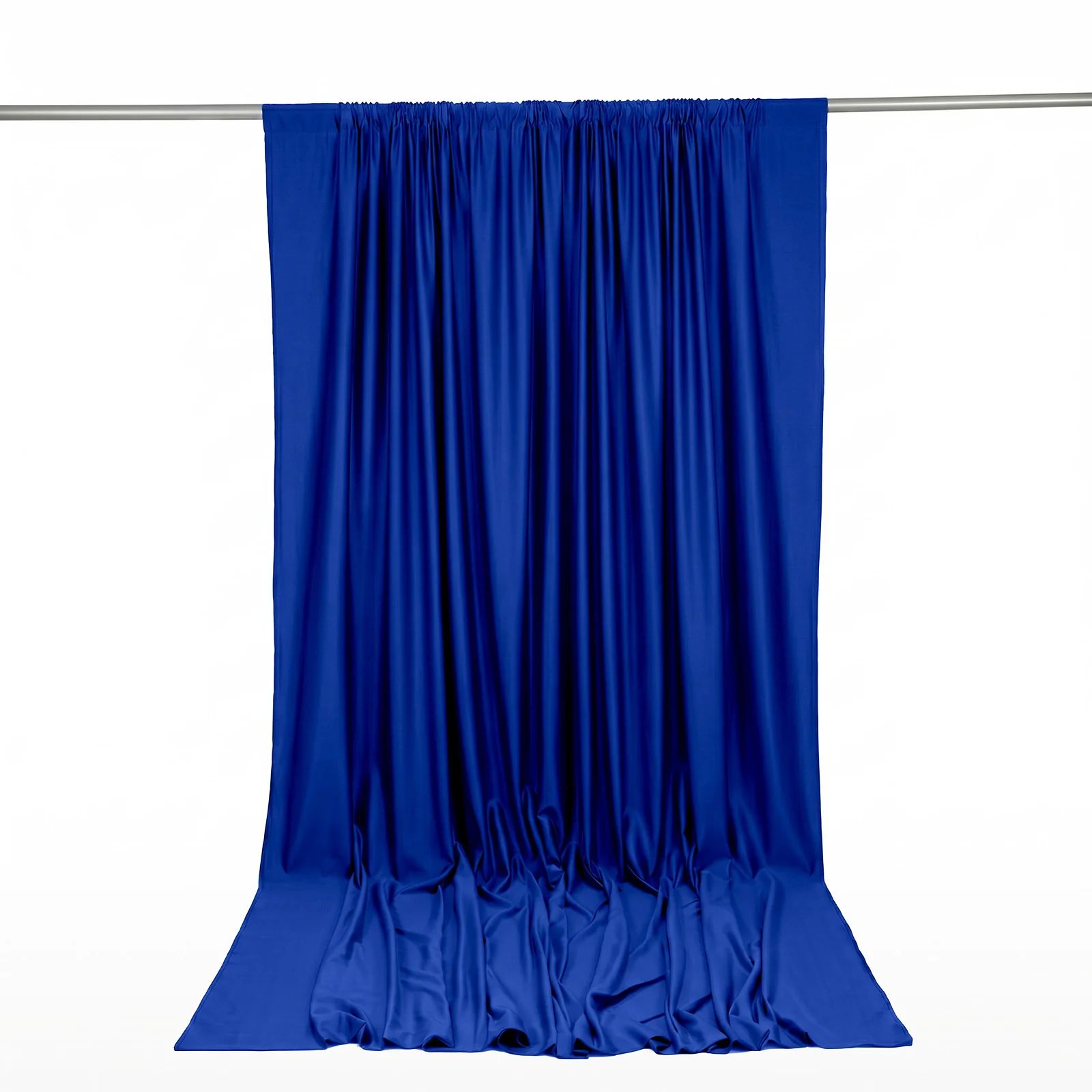 Scuba Polyester Event Backdrop Curtain Royal Blue 10ftx12ft Durable Flame Resistant Wrinkle-Free Photography Drape Panel With Rod Pocket - Image 8