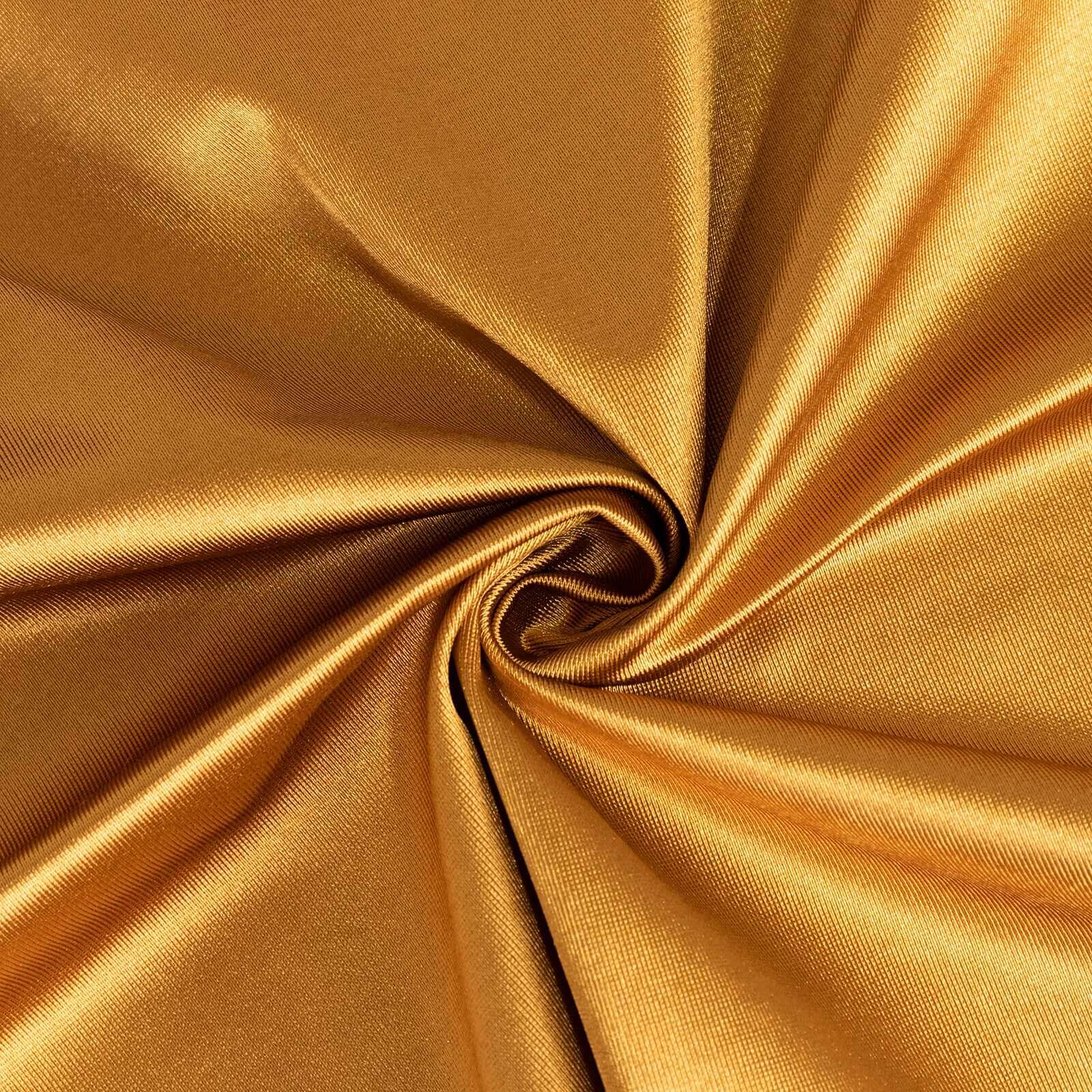 5 Pack Shimmer Gold Scuba Napkins – 17"x17" Wrinkle-Free & Stain-Resistant Cloth Table Napkins - Image 7