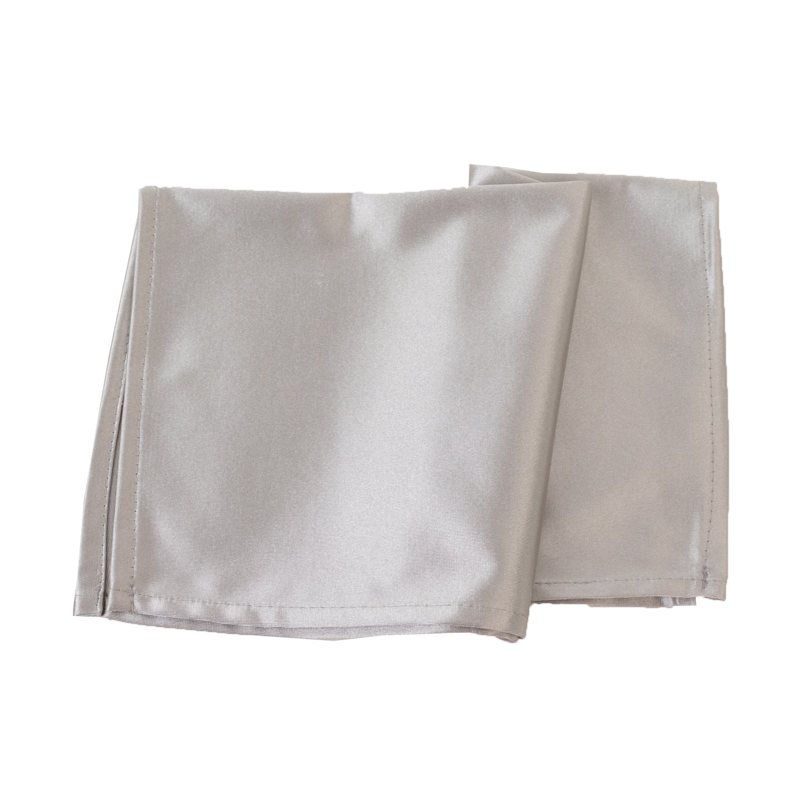 5 Pack Shimmer Silver Scuba Napkins – 17"x17" Wrinkle-Free & Stain-Resistant Cloth Table Napkins - Image 8