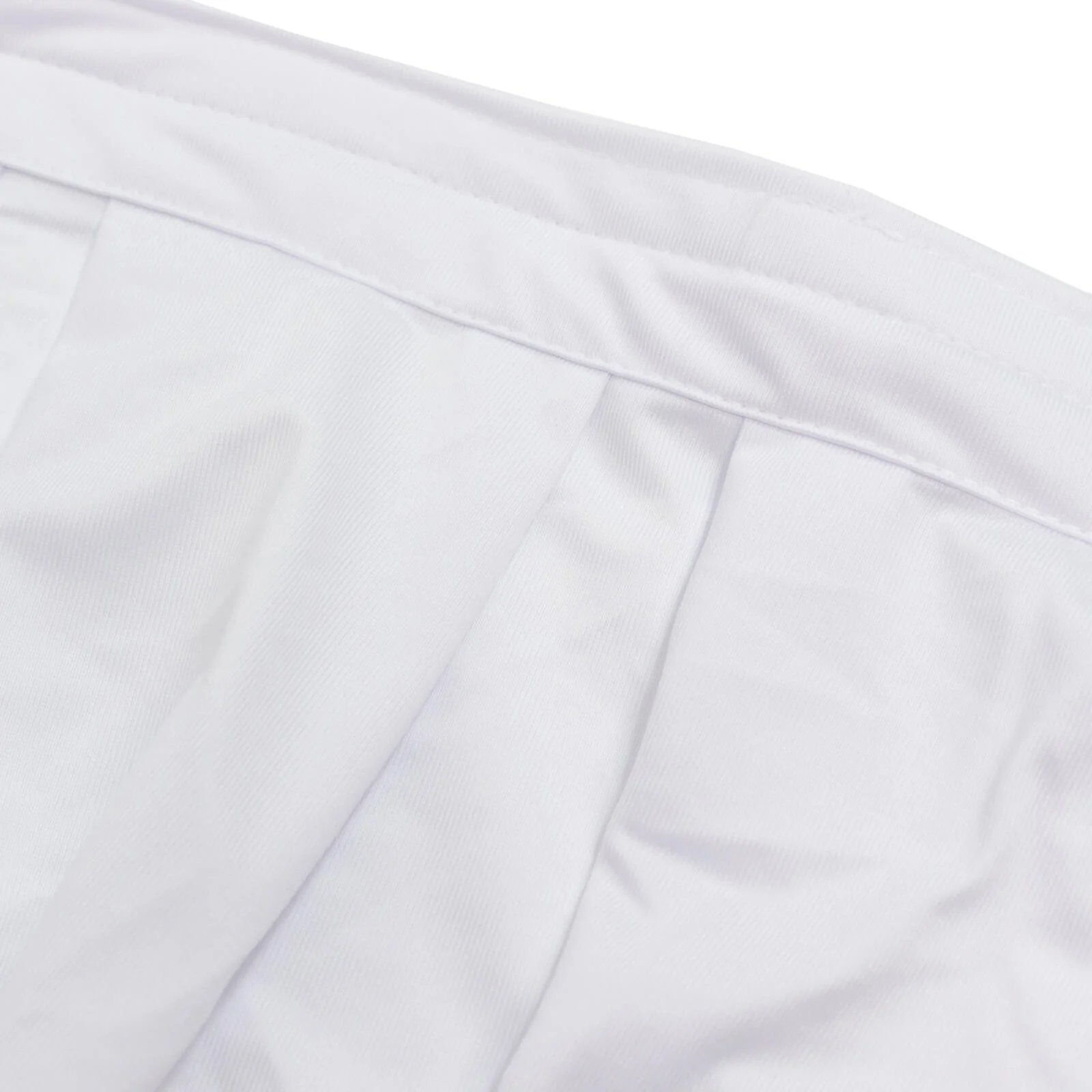 Portable Scuba Stage Skirt White Shirred Pleated Stage Cover for Wedding & Event Platforms - Wrinkle-Free, Stain Resistant - 16"x10ft - Image 4