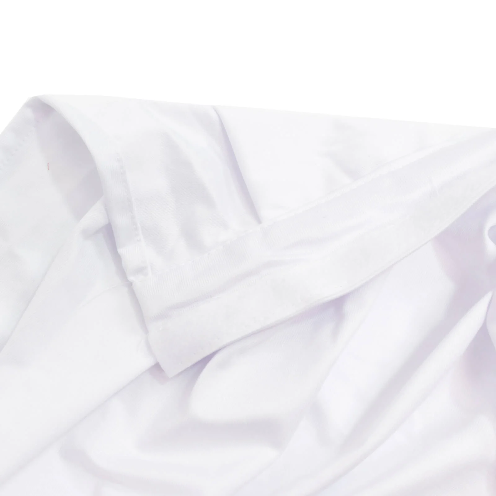 Portable Scuba Stage Skirt White Shirred Pleated Stage Cover for Wedding & Event Platforms - Wrinkle-Free, Stain Resistant - 24"x20ft - Image 6