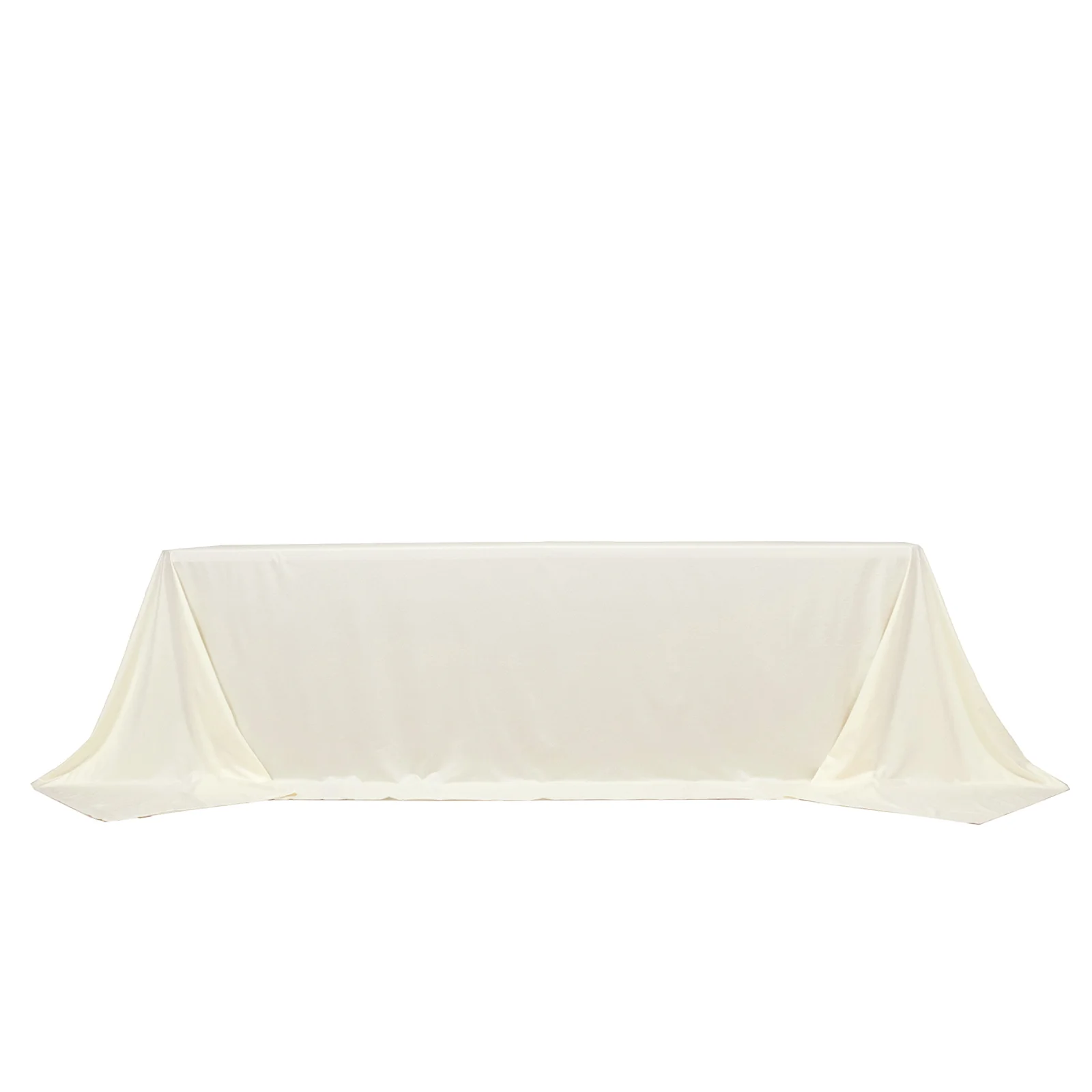 Ivory Scuba Rectangular King Tablecloth – 108" x 156" Extra-Wide, Wrinkle-Free & Stain-Resistant Banquet Linen for 8ft Tables - Image 2