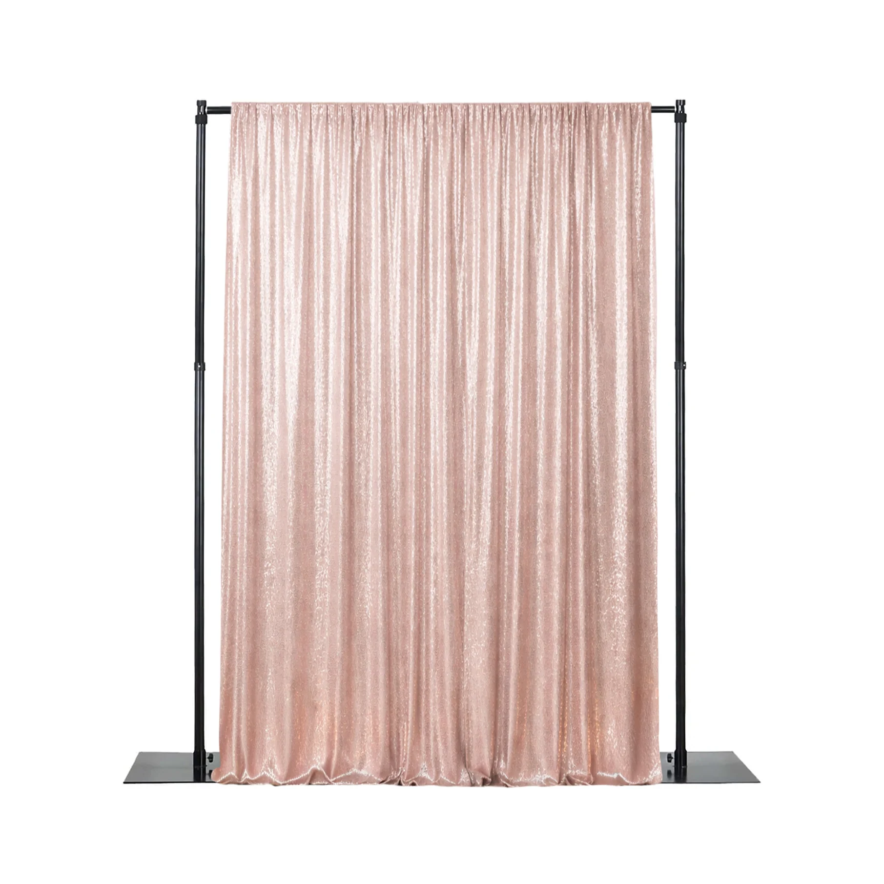 Pink Sequin Event Backdrop Curtain with Rod Pocket – Shimmering Drape Panel for Professional Displays & Photo Booths, 5ft x 12ft - Image 2