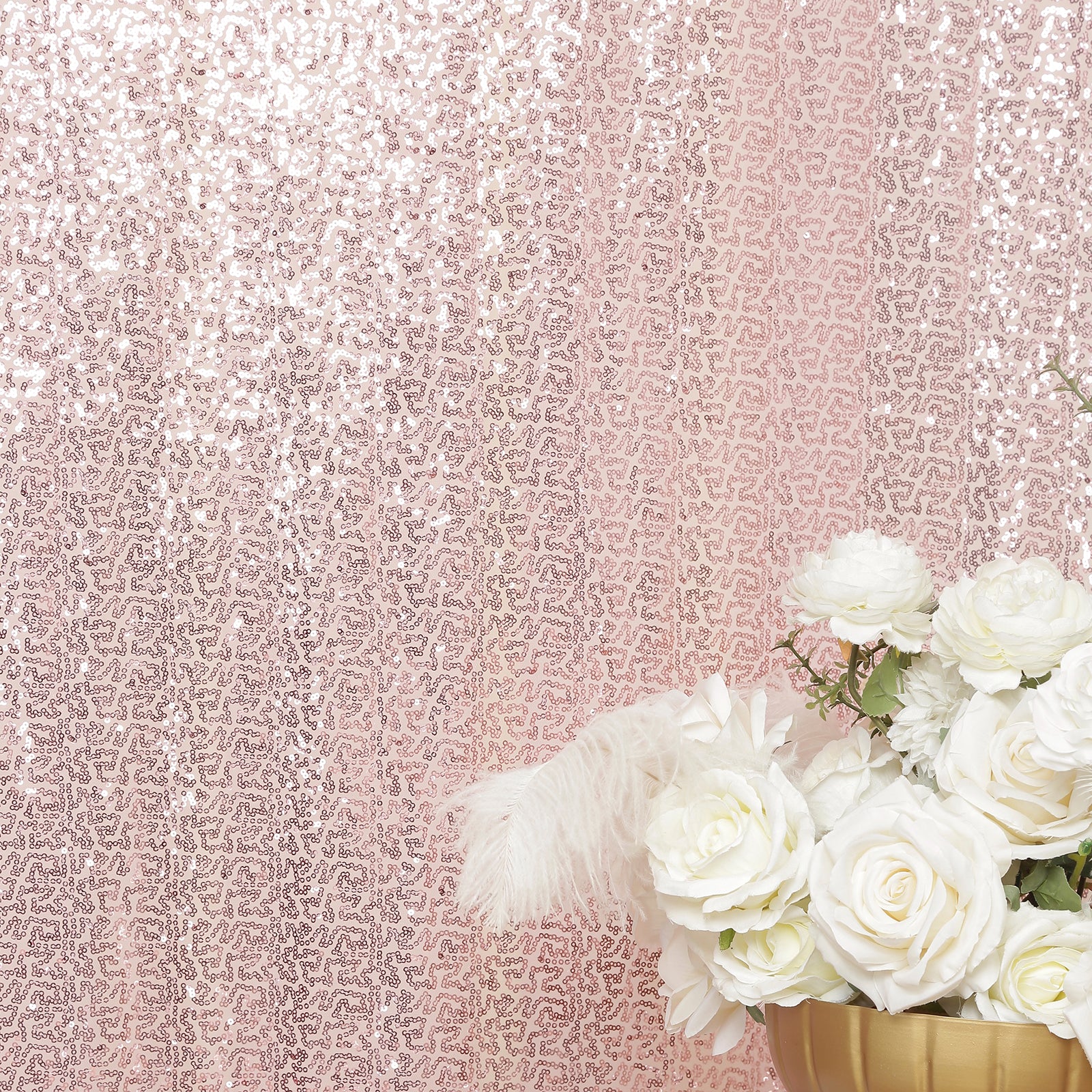 Pink Sequin Event Backdrop Curtain with Rod Pocket – Shimmering Drape Panel for Professional Displays & Photo Booths, 5ft x 12ft - Image 6