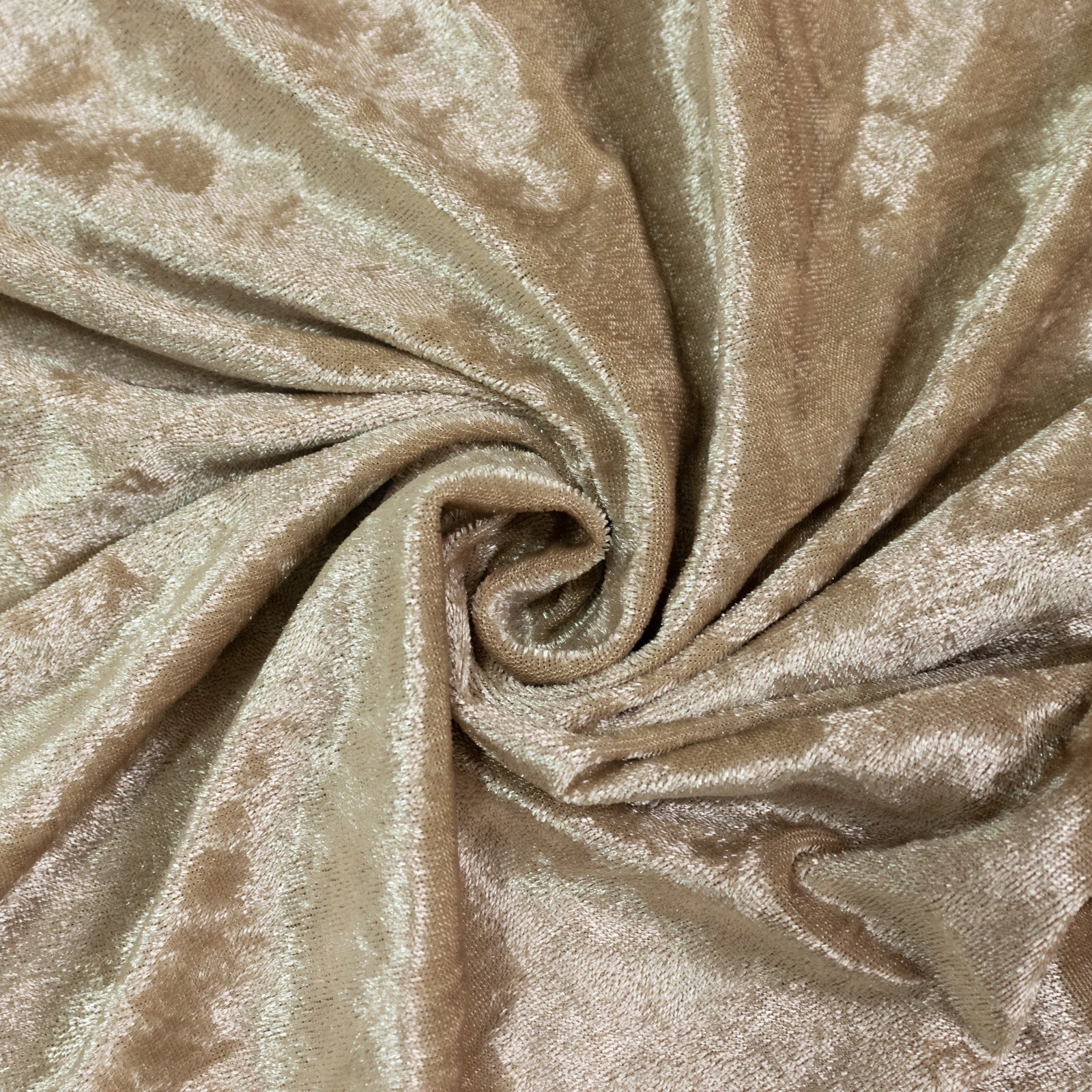 Set of 3 Beige Crushed Velvet Chiara Backdrop Stand Covers For Round Top Wedding Arches - 5ft, 6ft, 7ft - Image 6