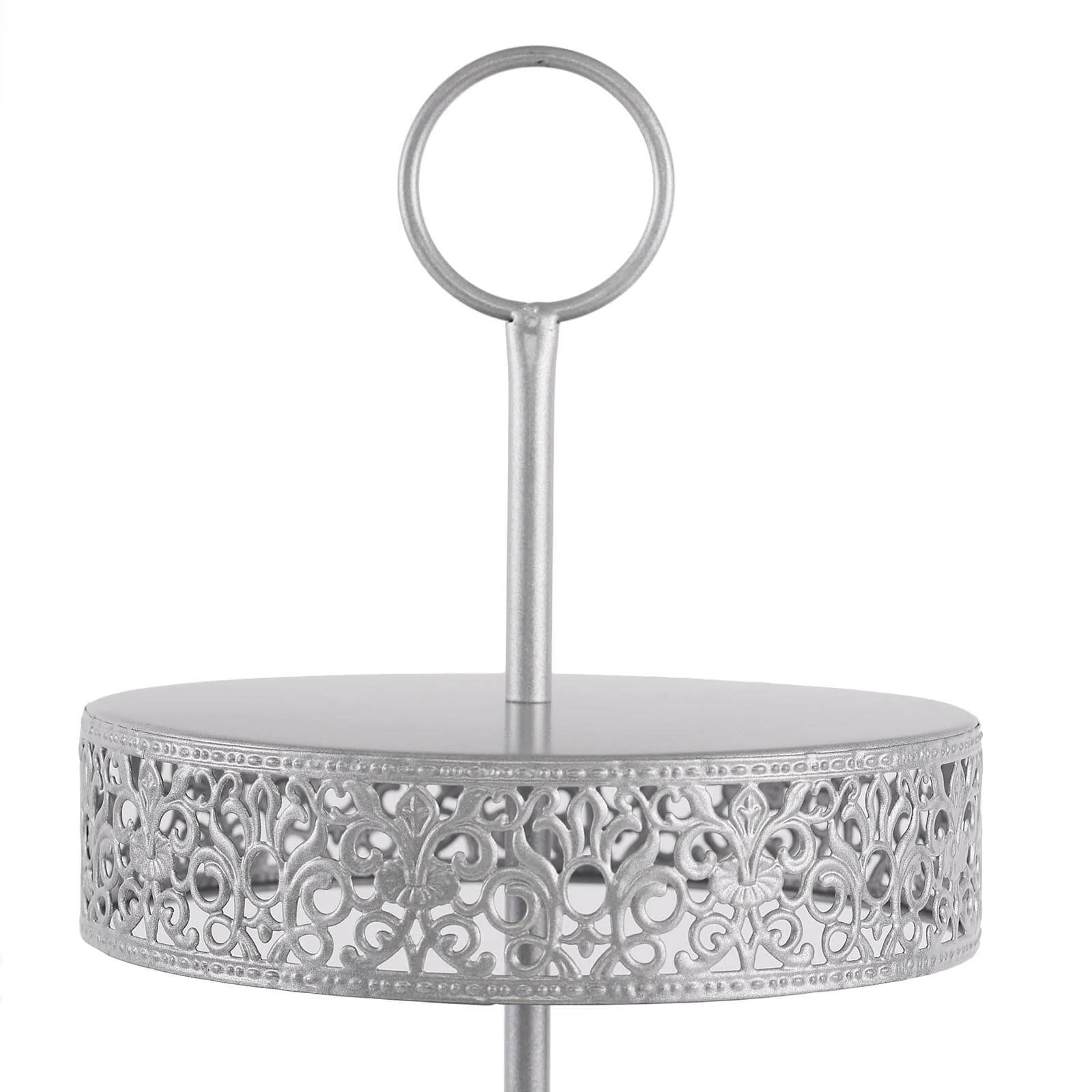 Metal Cupcake Stand 3-Tier Reversible Design Silver - Dessert Holder and Serving Tray 23" - Image 10