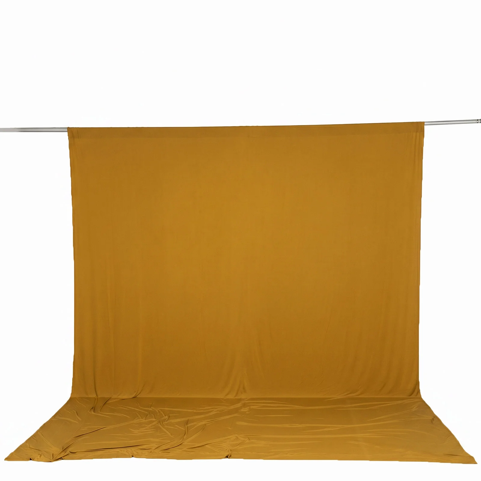 10ft x 12ft Spandex Backdrop Curtain Gold, 4-Way Stretch Wrinkle-Free Photo Booth Backdrop with Rod Pockets for Wedding & Events - Image 2