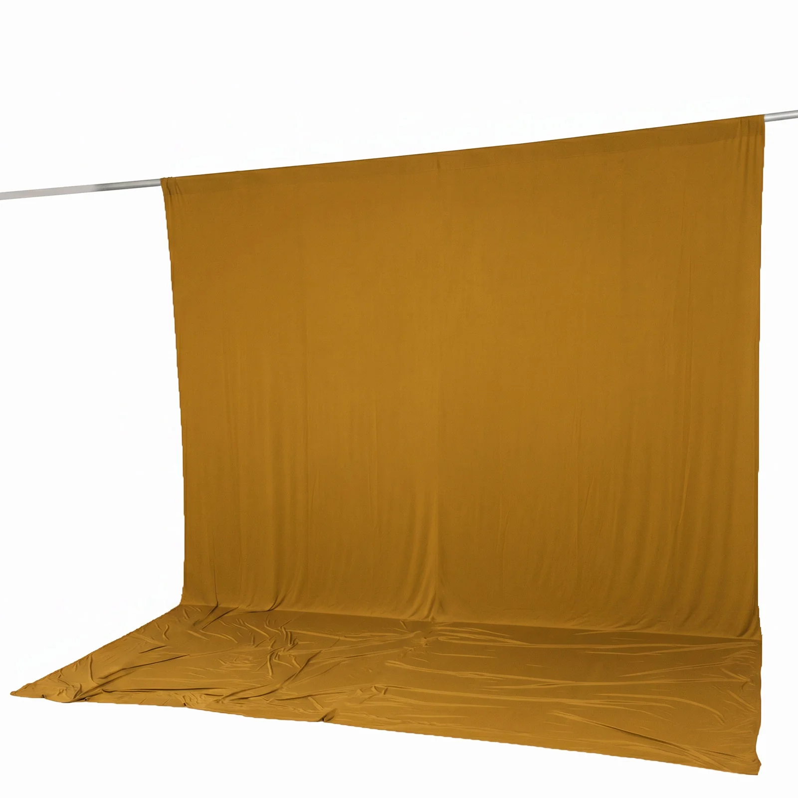 10ft x 12ft Spandex Backdrop Curtain Gold, 4-Way Stretch Wrinkle-Free Photo Booth Backdrop with Rod Pockets for Wedding & Events - Image 6