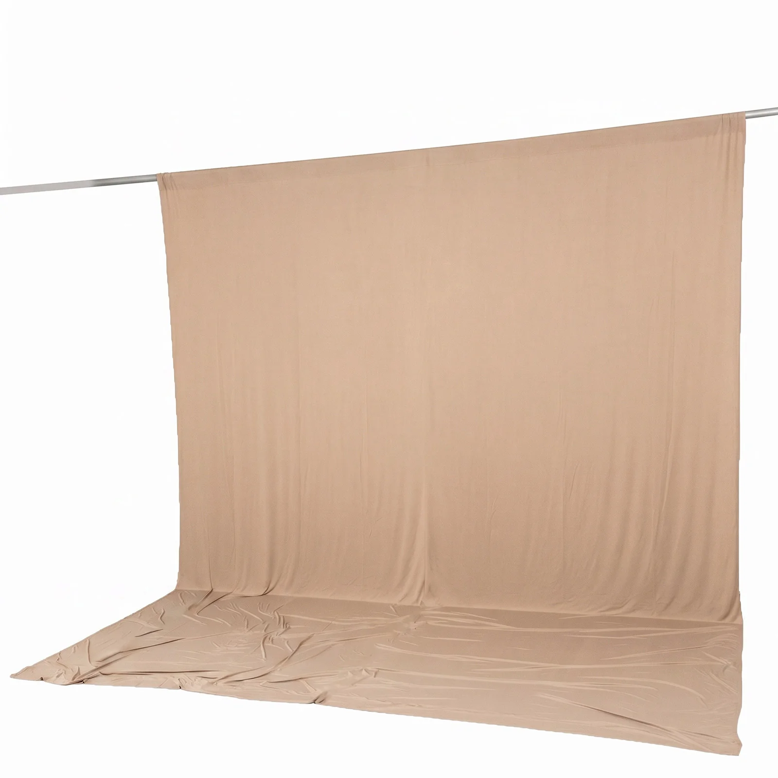 10ft x 12ft Spandex Backdrop Curtain Nude, 4-Way Stretch Wrinkle-Free Photo Booth Backdrop with Rod Pockets for Wedding & Events - Image 6
