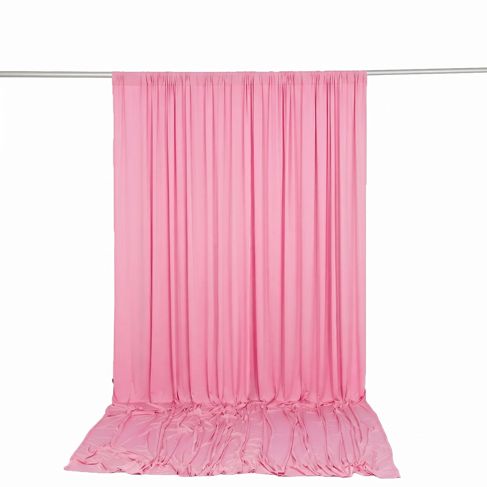 10ft x 12ft Spandex Backdrop Curtain Pink, 4-Way Stretch Wrinkle-Free Photo Booth Backdrop with Rod Pockets for Wedding & Events - Image 4
