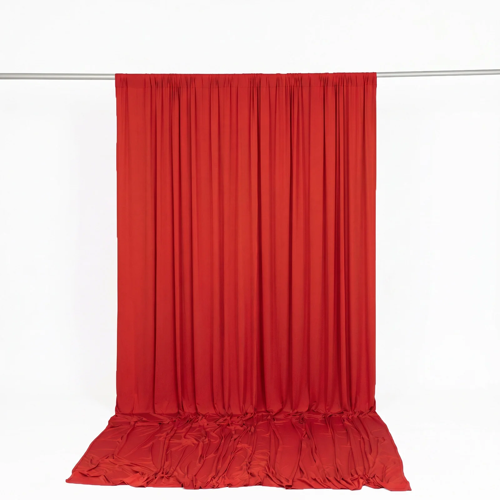 10ft x 12ft Spandex Backdrop Curtain Red, 4-Way Stretch Wrinkle-Free Photo Booth Backdrop with Rod Pockets for Wedding & Events - Image 4