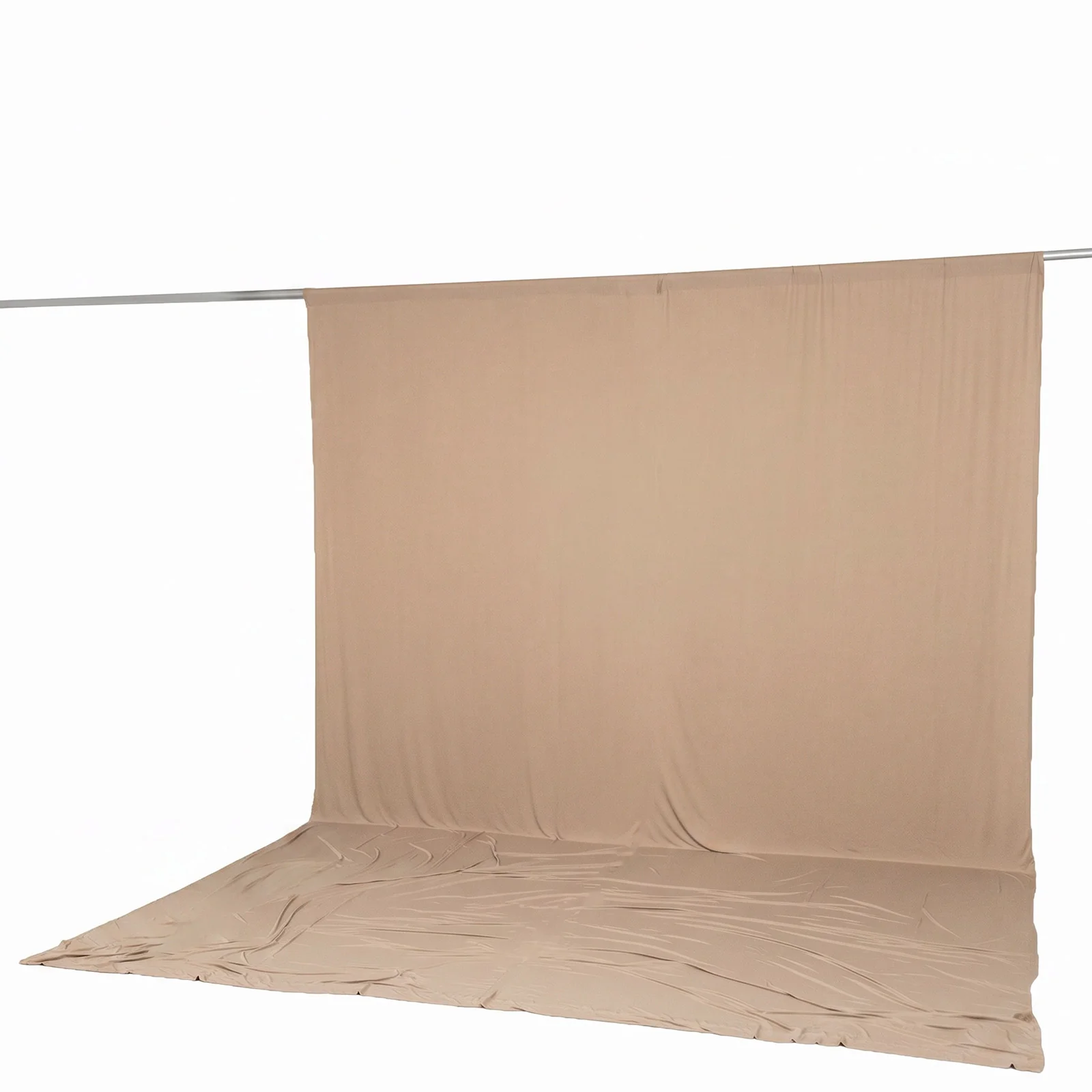 10ft x 14ft Spandex Backdrop Curtain Nude, 4-Way Stretch Wrinkle-Free Photo Booth Backdrop with Rod Pockets for Wedding & Events - Image 6