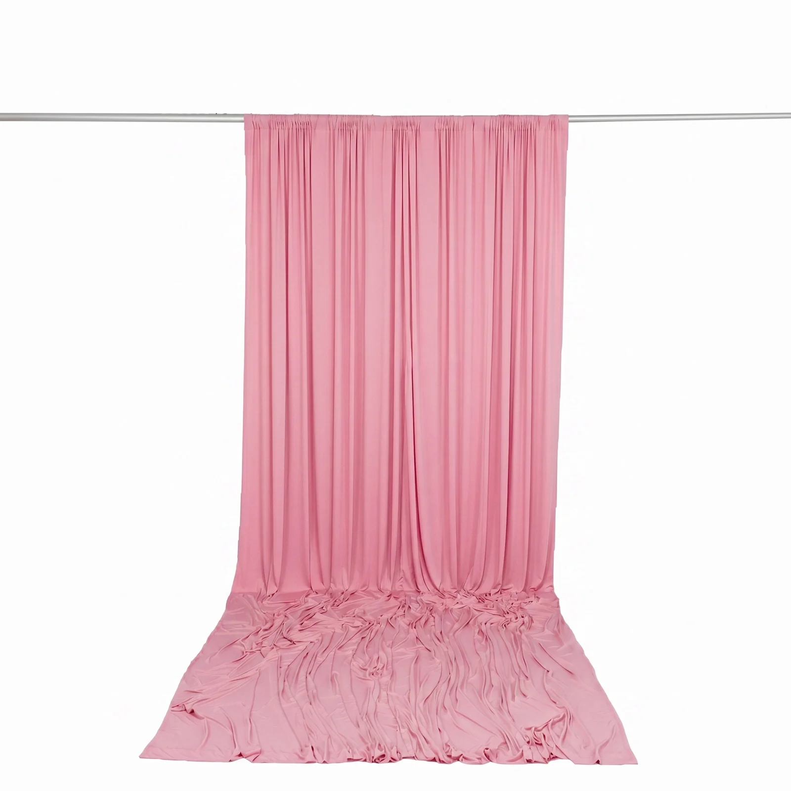 10ft x 14ft Spandex Backdrop Curtain Pink, 4-Way Stretch Wrinkle-Free Photo Booth Backdrop with Rod Pockets for Wedding & Events - Image 4