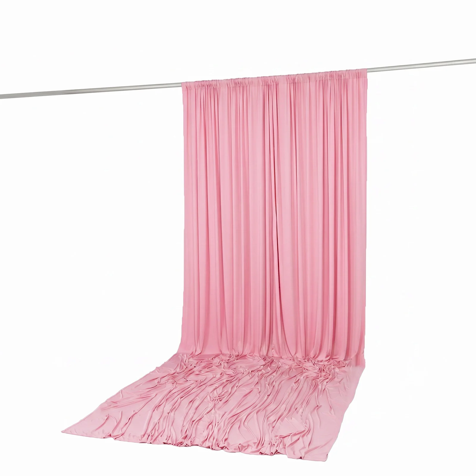 10ft x 14ft Spandex Backdrop Curtain Pink, 4-Way Stretch Wrinkle-Free Photo Booth Backdrop with Rod Pockets for Wedding & Events - Image 5