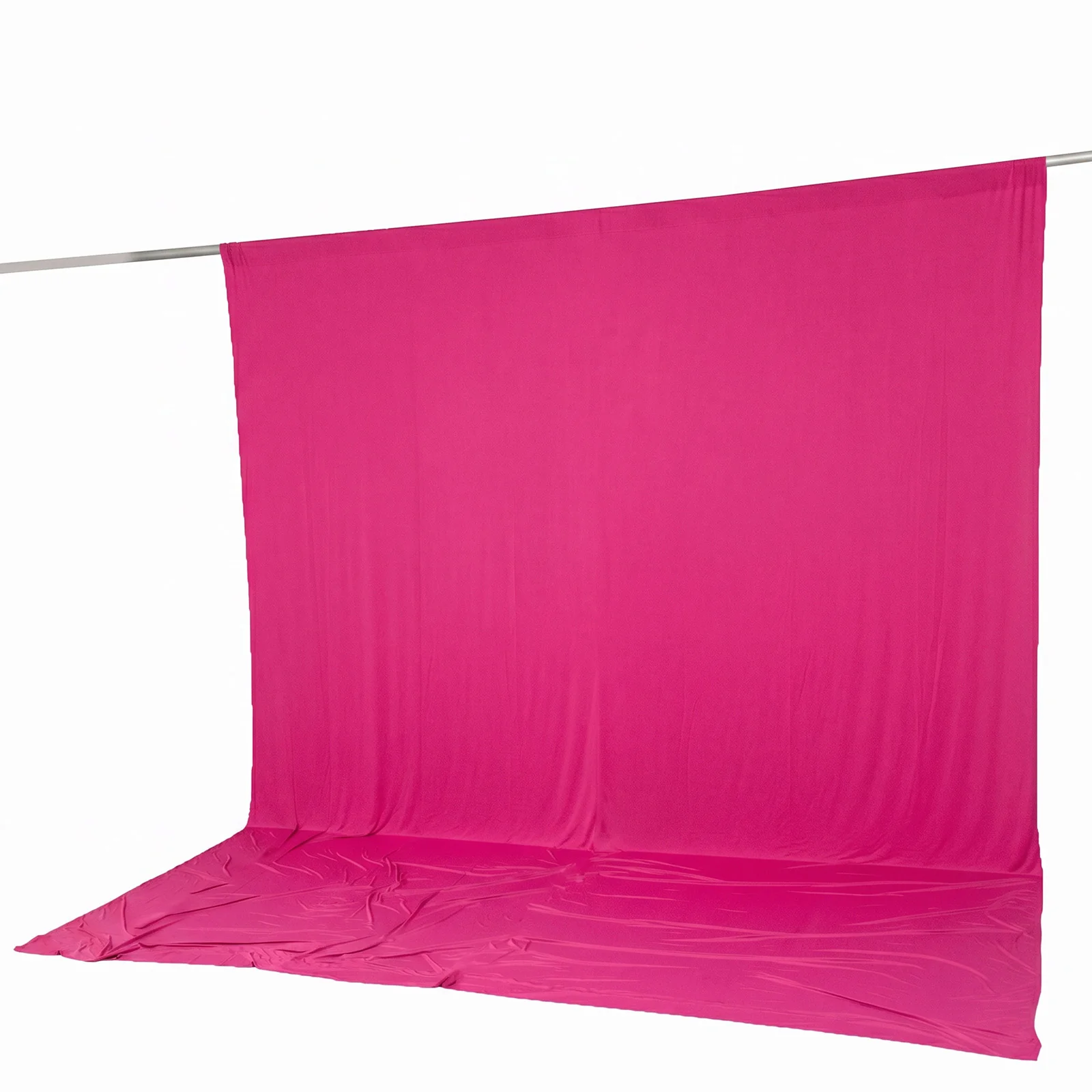 10ft x 12ft Spandex Backdrop Curtain Fuchsia, 4-Way Stretch Wrinkle-Free Photo Booth Backdrop with Rod Pockets for Wedding & Events - Image 6