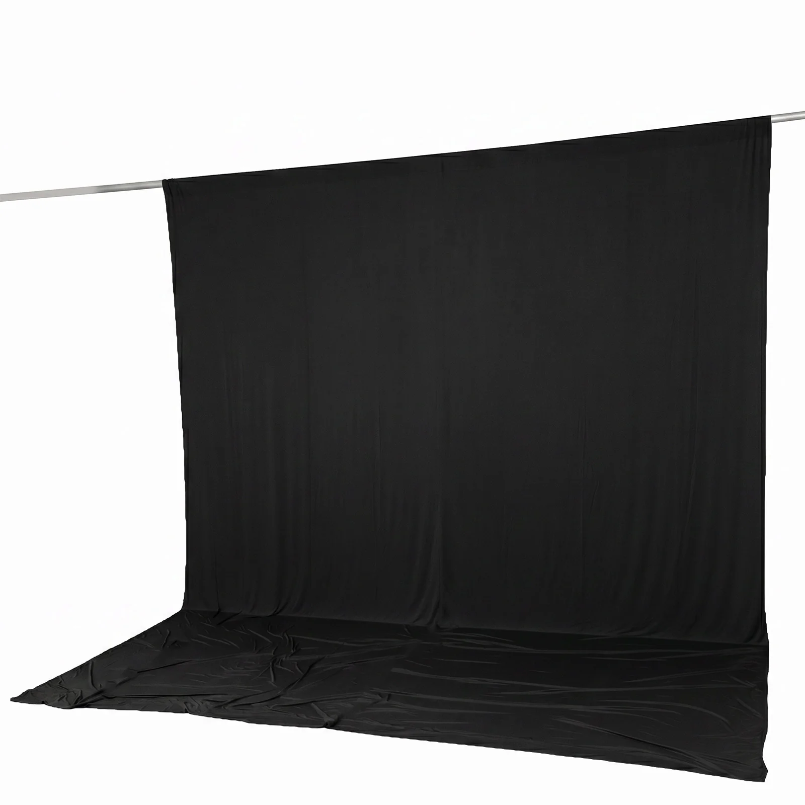 10ft x 12ft Spandex Backdrop Curtain Black, 4-Way Stretch Wrinkle-Free Photo Booth Backdrop with Rod Pockets for Wedding & Events - Image 6