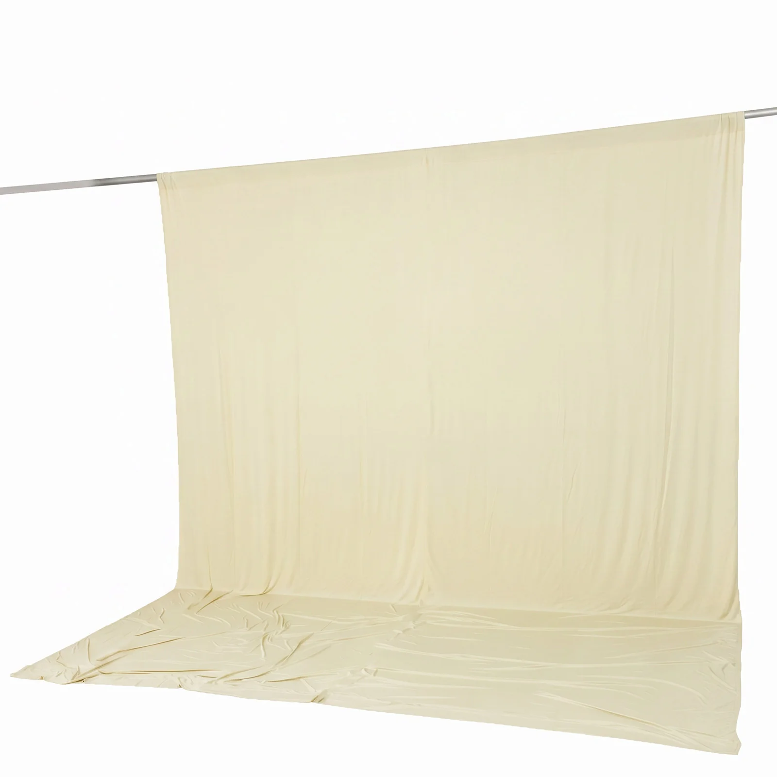 10ft x 12ft Spandex Backdrop Curtain Ivory, 4-Way Stretch Wrinkle-Free Photo Booth Backdrop with Rod Pockets for Wedding & Events - Image 6