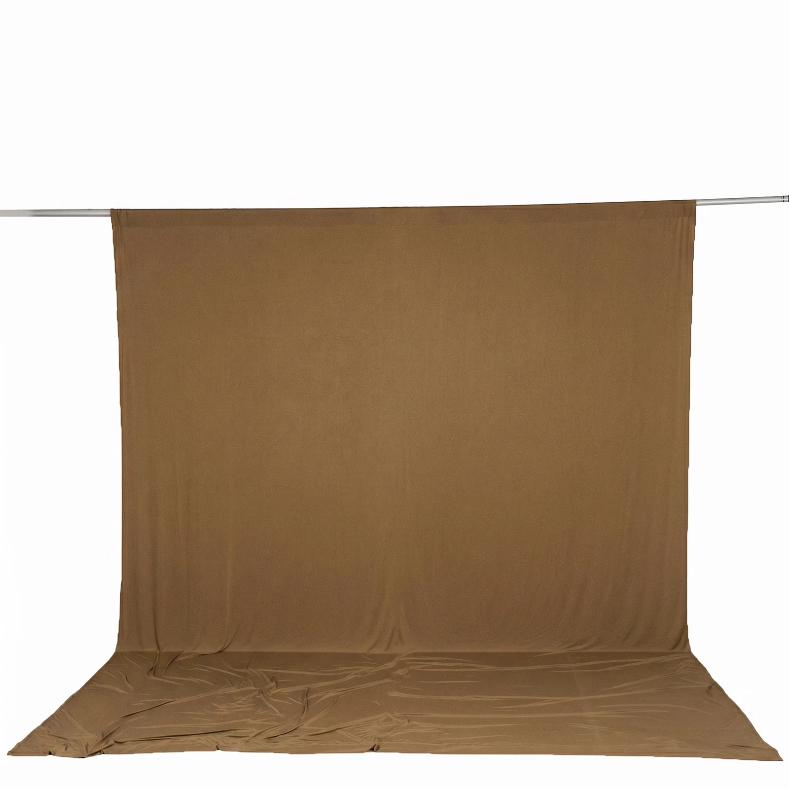 10ft x 12ft Spandex Backdrop Curtain Taupe, 4-Way Stretch Wrinkle-Free Photo Booth Backdrop with Rod Pockets for Wedding & Events - Image 2