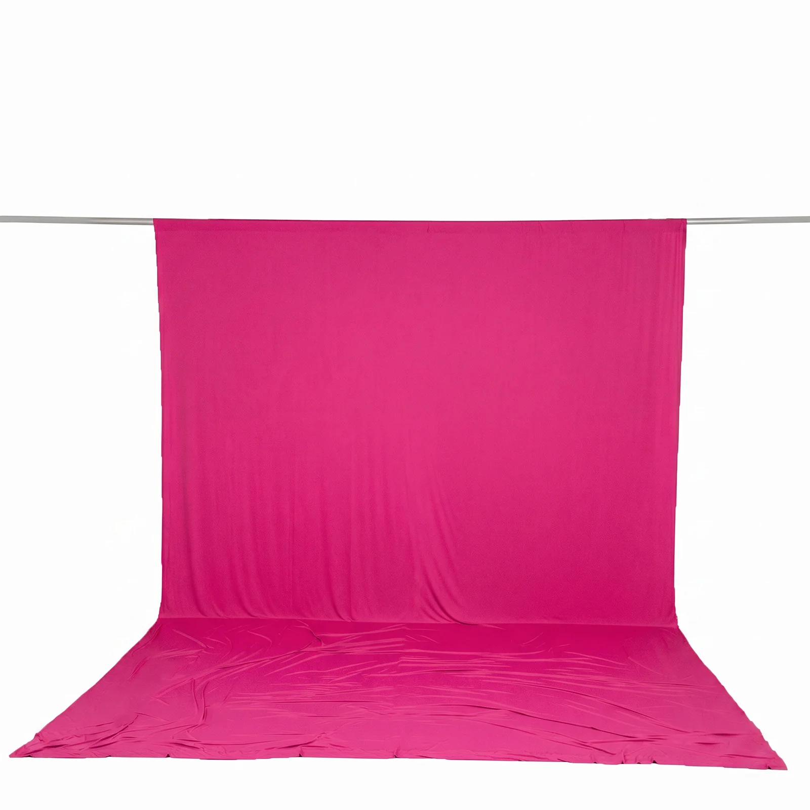 10ft x 14ft Spandex Backdrop Curtain Fuchsia, 4-Way Stretch Wrinkle-Free Photo Booth Backdrop with Rod Pockets for Wedding & Events - Image 2